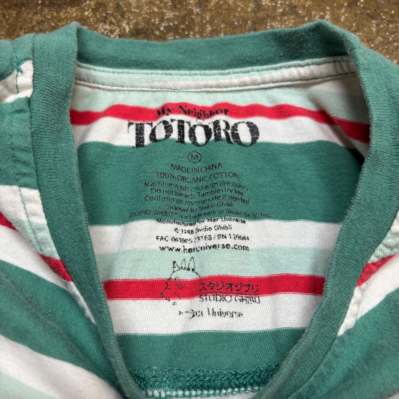Other Studio Ghibli My Neighbor Totoro Embroidered Retro Tee Med Size US M / EU 48-50 / 2 - 5 Thumbnail