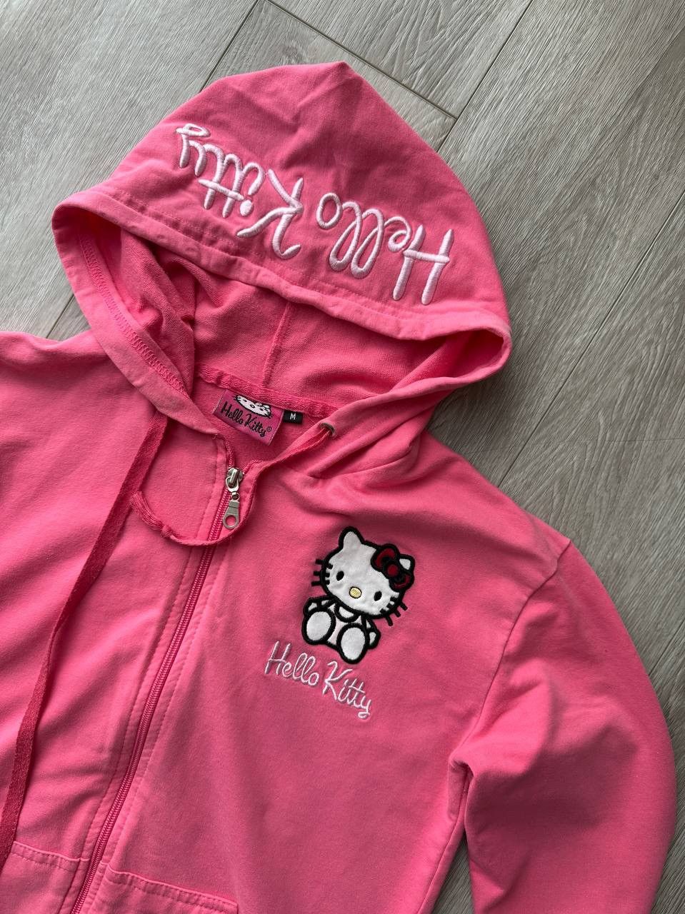Japanese Brand × Vintage Hello Kitty Zip Hoodie Vintage Size M / US 6-8 / IT 42-44 - 5 Thumbnail