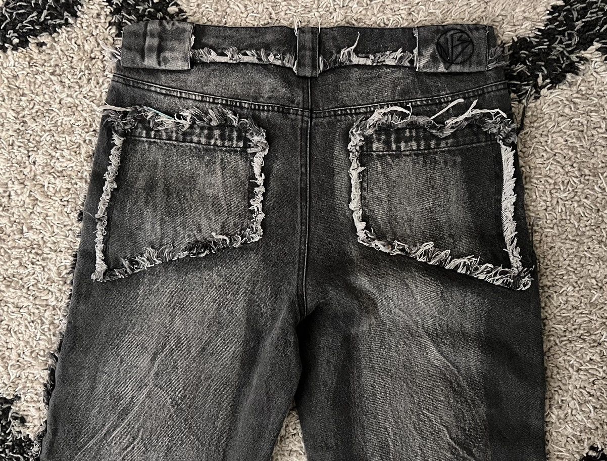 No Faith Studios Flared Denim Stone Wash Grey No Faith Studios Size US 32 / EU 48 - 3 Thumbnail