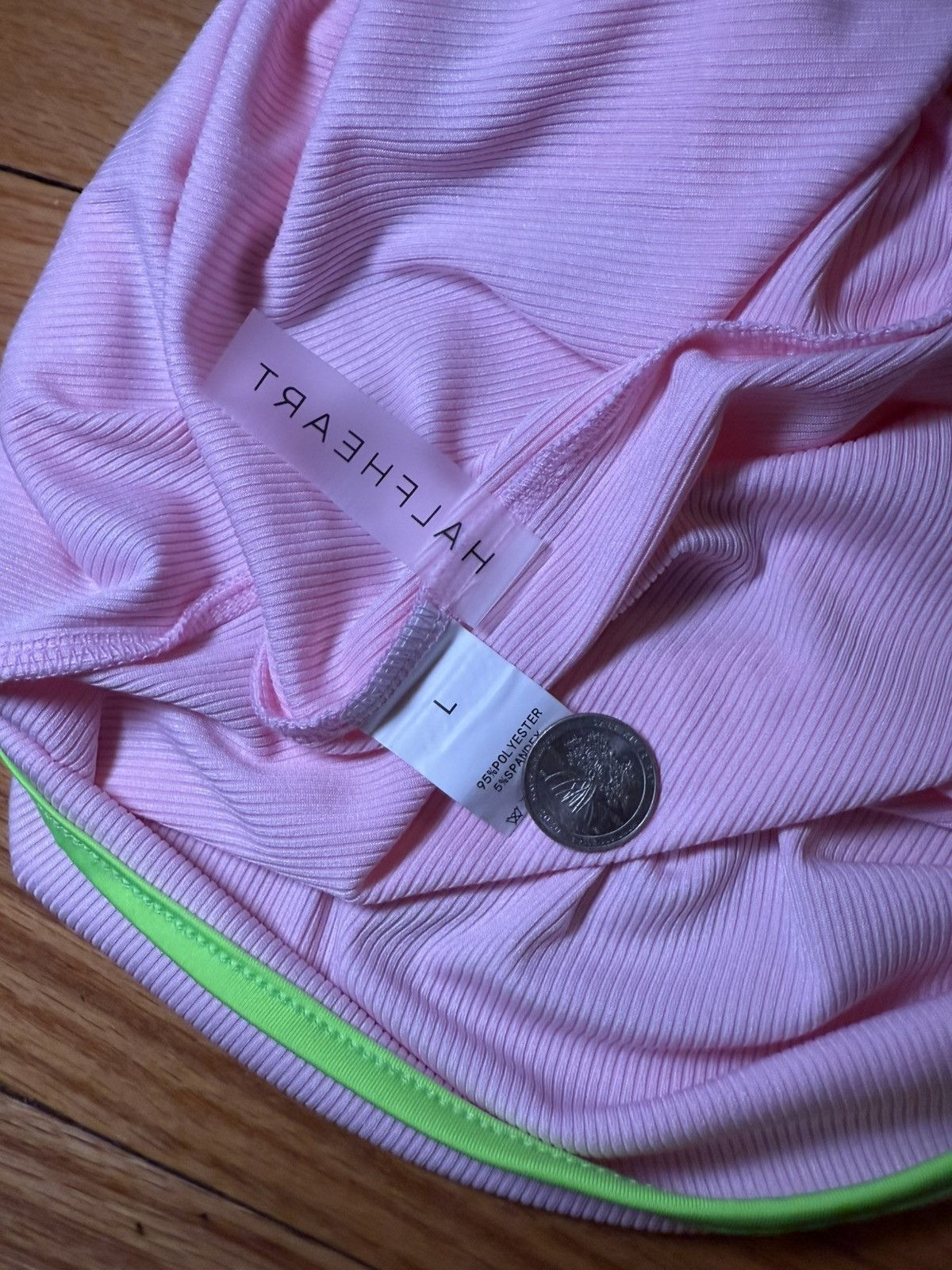 Dolls Kill Baby pink mini dress with neon trim Size L / US 10 / IT 46 - 4 Thumbnail