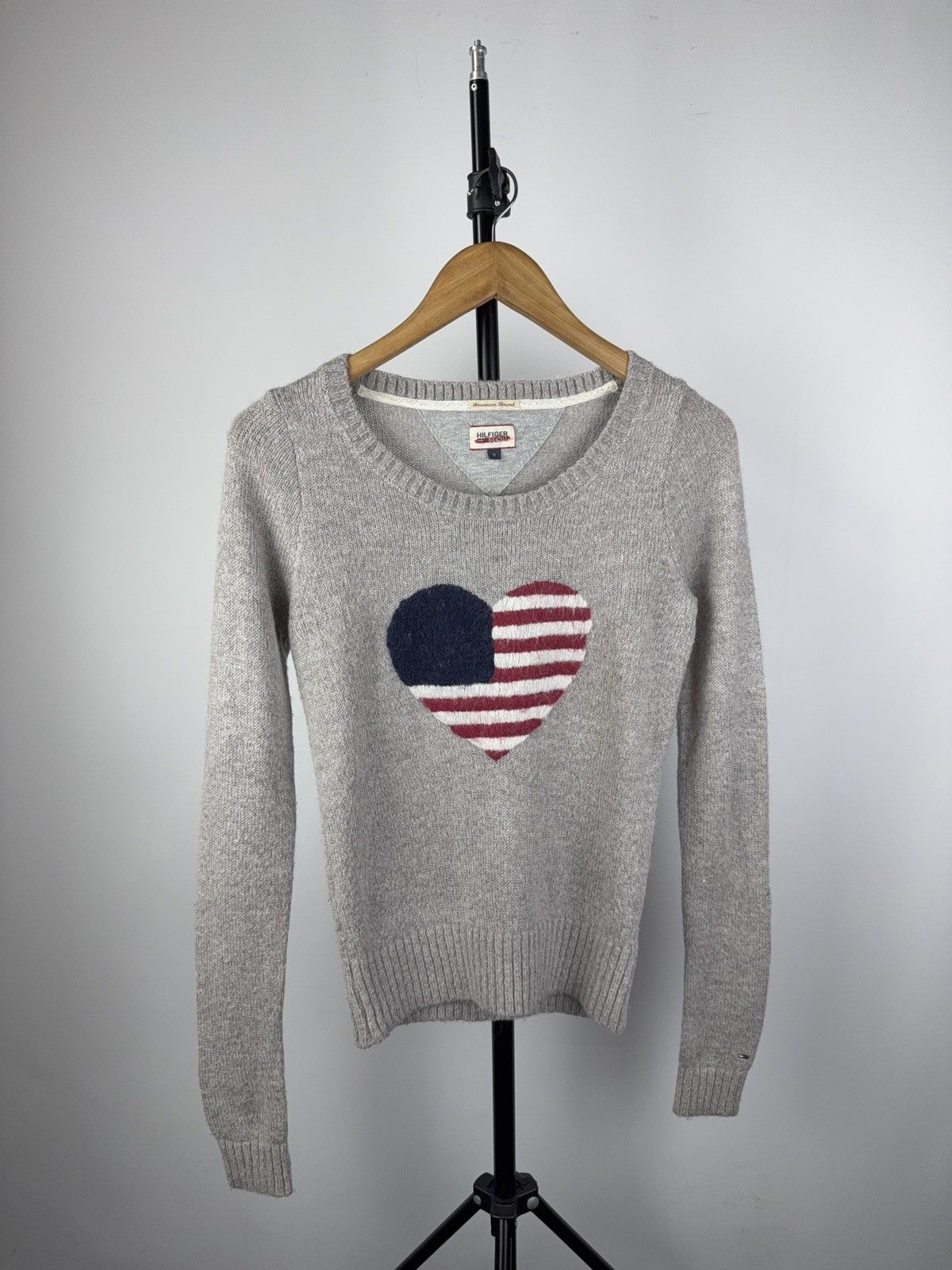Tommy Hilfiger Vintage 00s USA Flag Retro Country Tommy Hilfiger Sweater Size S / US 4 / IT 40 - 1 Thumbnail