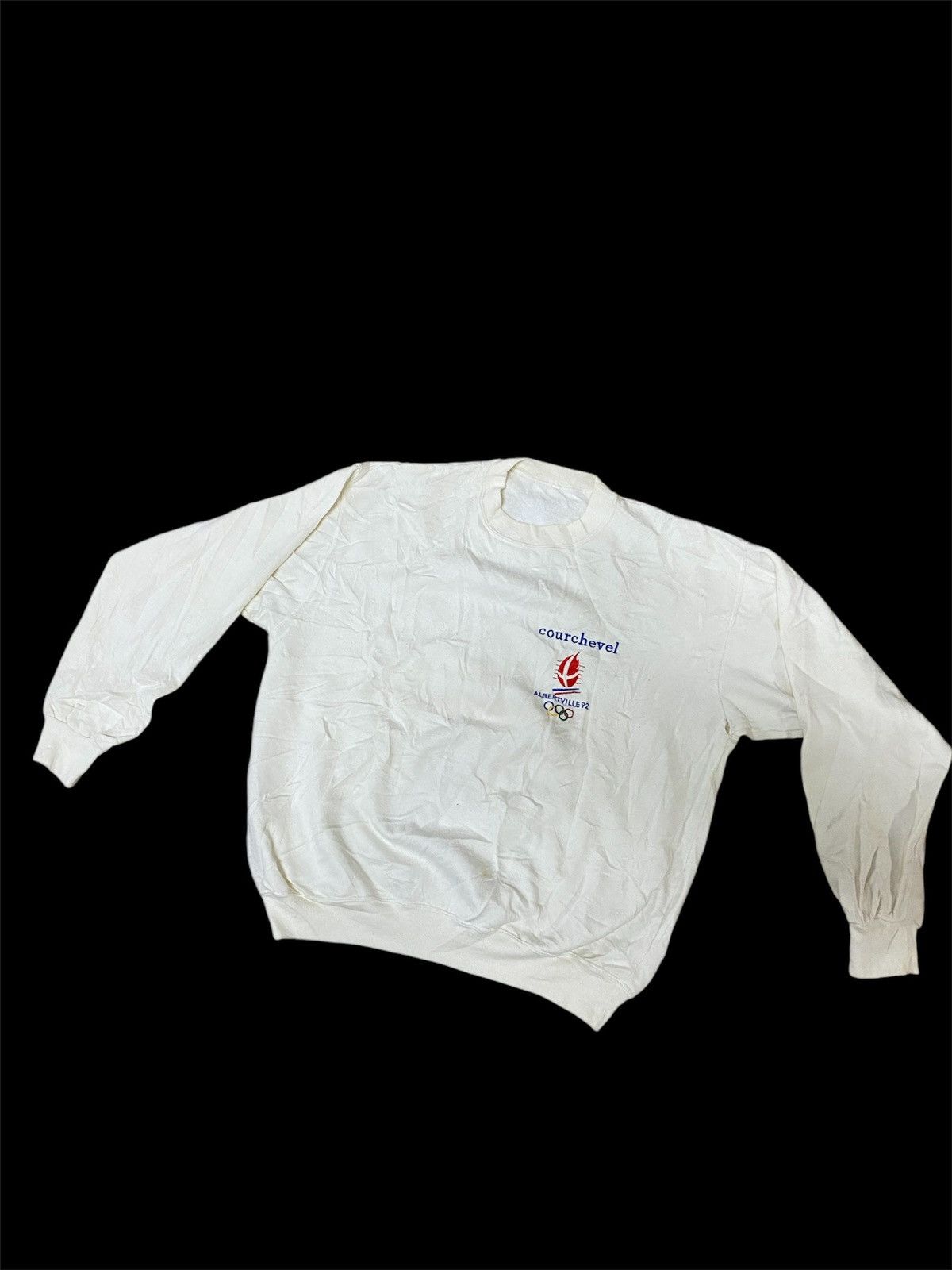 USA Olympics × Vintage Vintage Olympic Albertville 1992 Embroidered Logo Sweatshirt Size US S / EU 44-46 / 1 - 1 Thumbnail