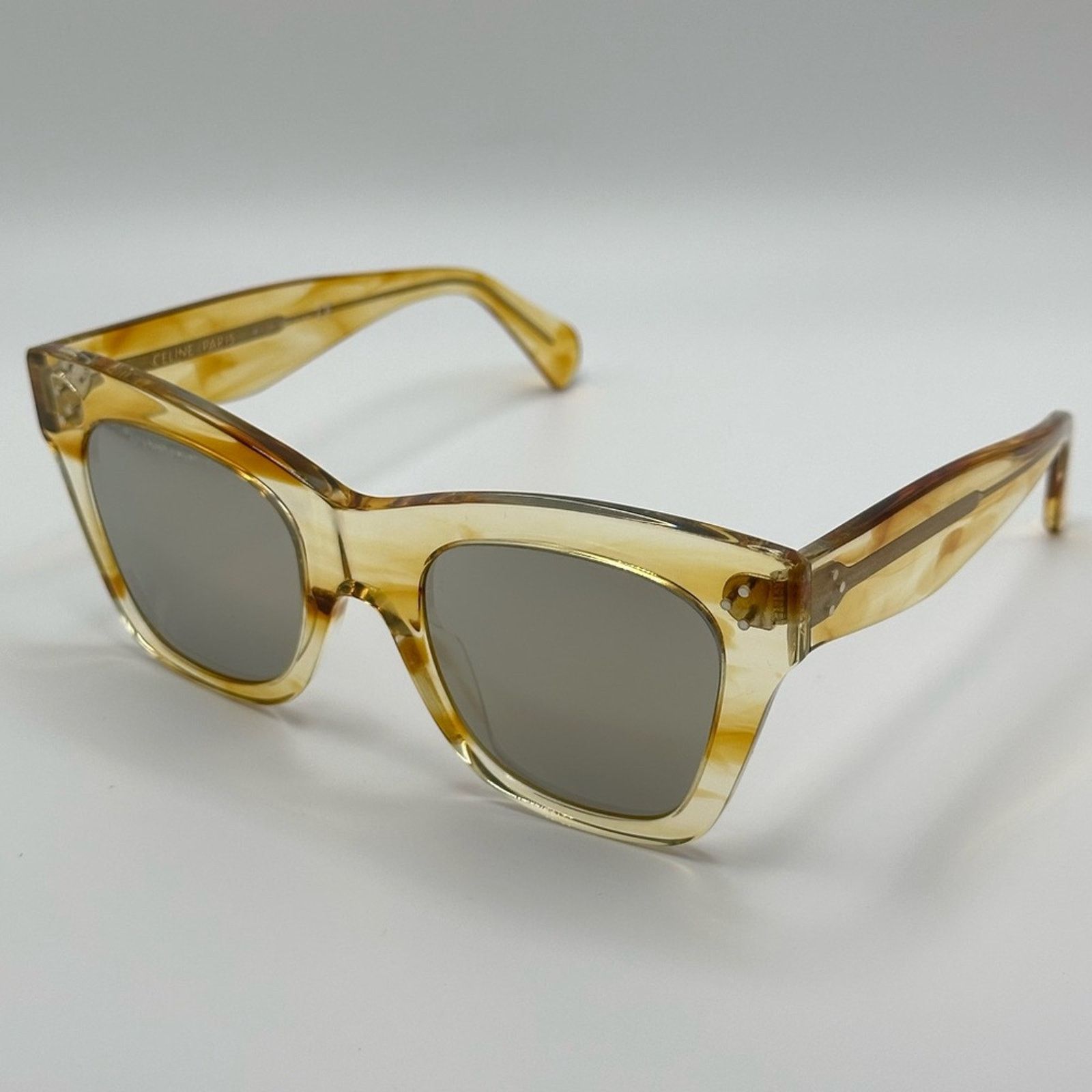 Celine NEW CELINE Sunglasses CL4004IN/S 56C Yellow Clear Women Size ONE SIZE - 2 Thumbnail