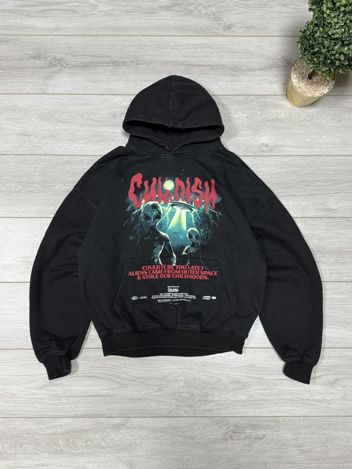 Vintage Childish alien vintage oversize hoodie could it be too late? Size US S / EU 44-46 / 1 - 1 Thumbnail