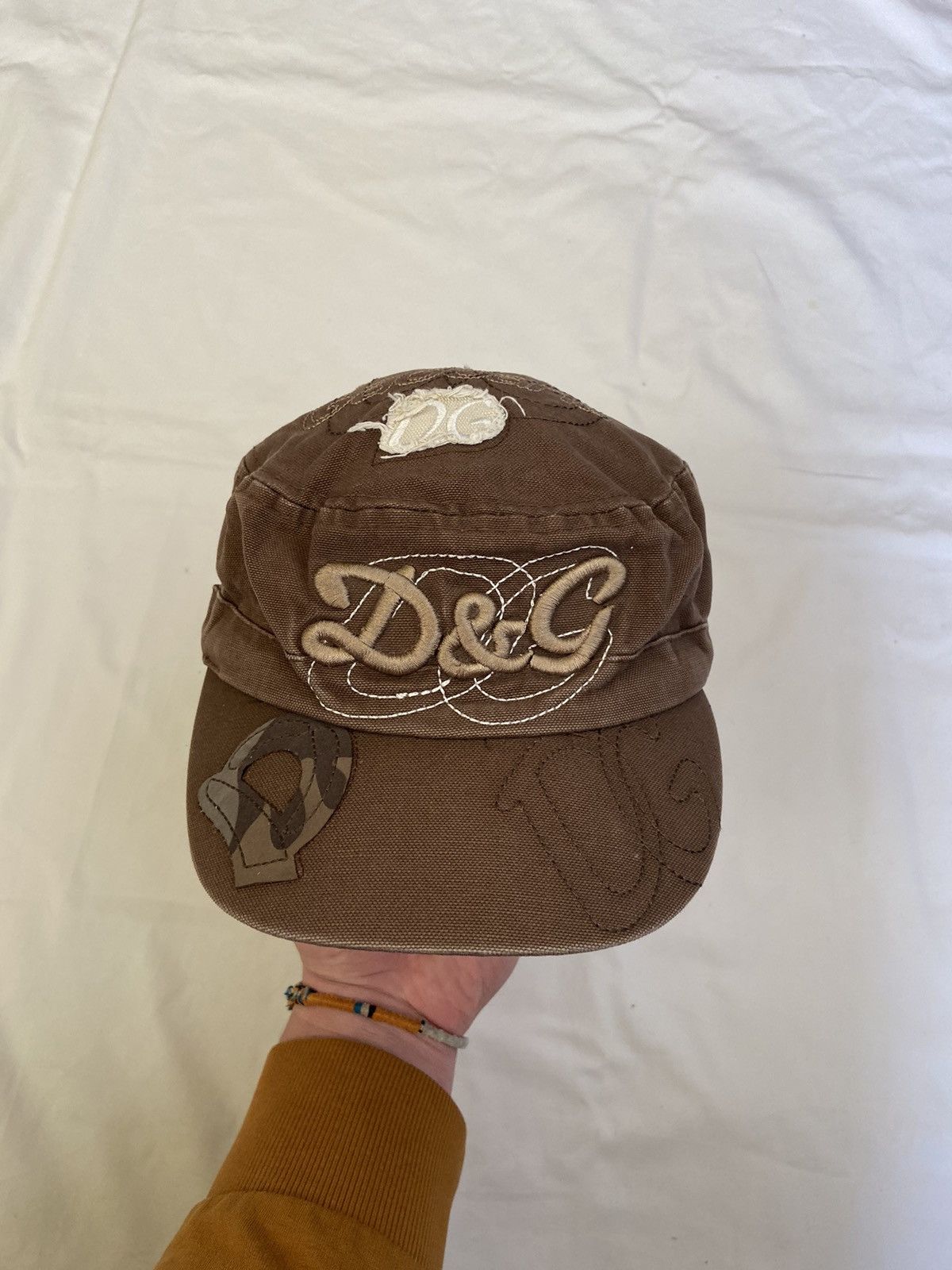 Dolce & Gabbana × Vintage Vintage Dolce & Gabbana Cap Y2K Distressed Rusted Hat Logo Size ONE SIZE - 8 Thumbnail