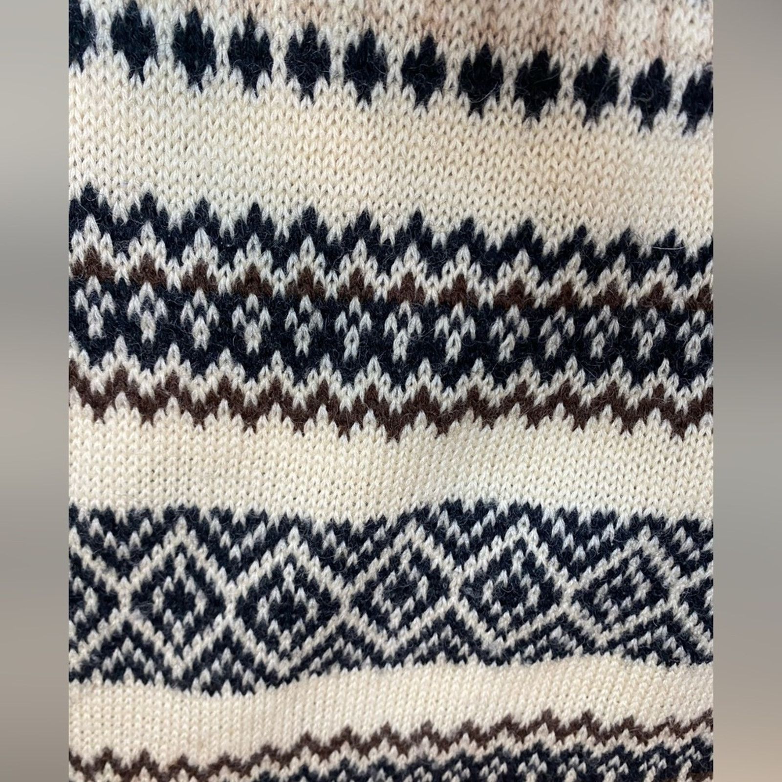 Anthropologie Anthropologie Hooded Sweater Med Wool Nordic Cabincore Boho Size M / US 6-8 / IT 42-44 - 10 Thumbnail