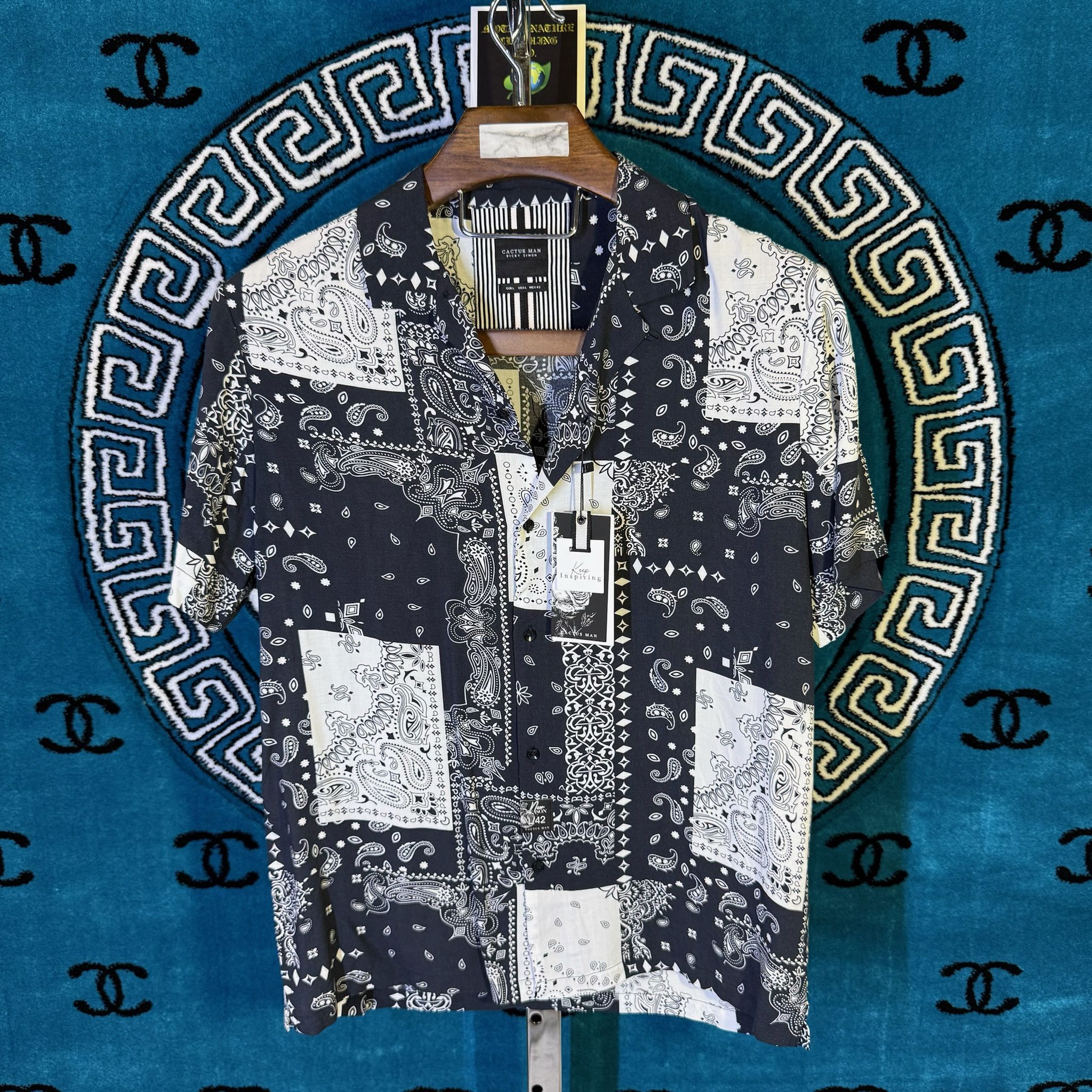 Other NEW BANDANA PATCHWORK PAISLEY S/S BUTTON UP Size US L / EU 52-54 / 3 - 1 Preview