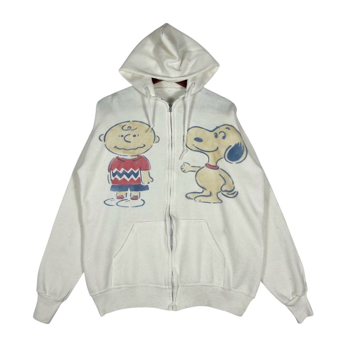 Peanuts Vintage 60s 70s Peanuts Charlie Brown & Snoopy Hoodie Size US XL / EU 56 / 4 - 1 Thumbnail
