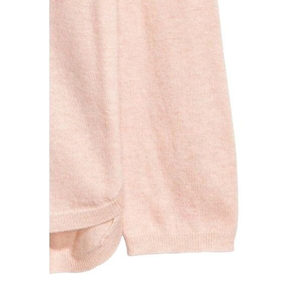H&M H&M Womens V-Neck Long Sleeve Light Pink Sweater Size XS / US 0-2 / IT 36-38 - 2 Thumbnail