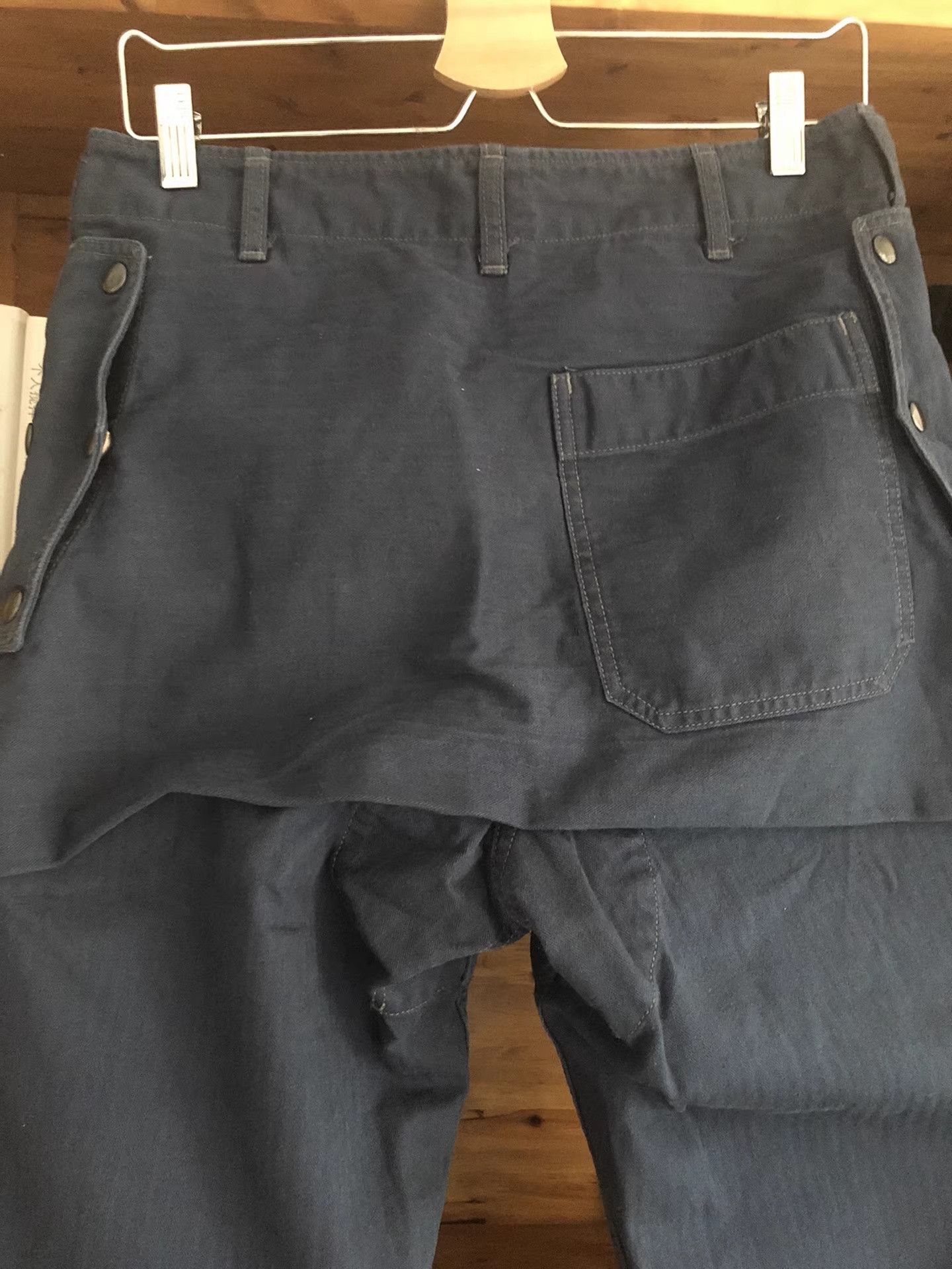 COLIMBO Colimbo Vintage Indigo Herringbone Cargo Pants Size US 30 / EU 46 - 6 Thumbnail