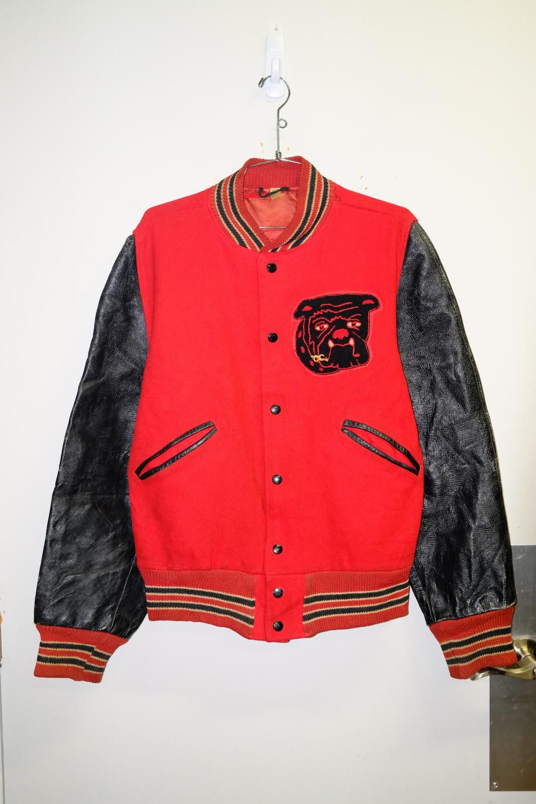 Other 50's Butwin Bellevue Bulldog Varsity Jacket Size M / US 6-8 / IT 42-44 - 1 Thumbnail