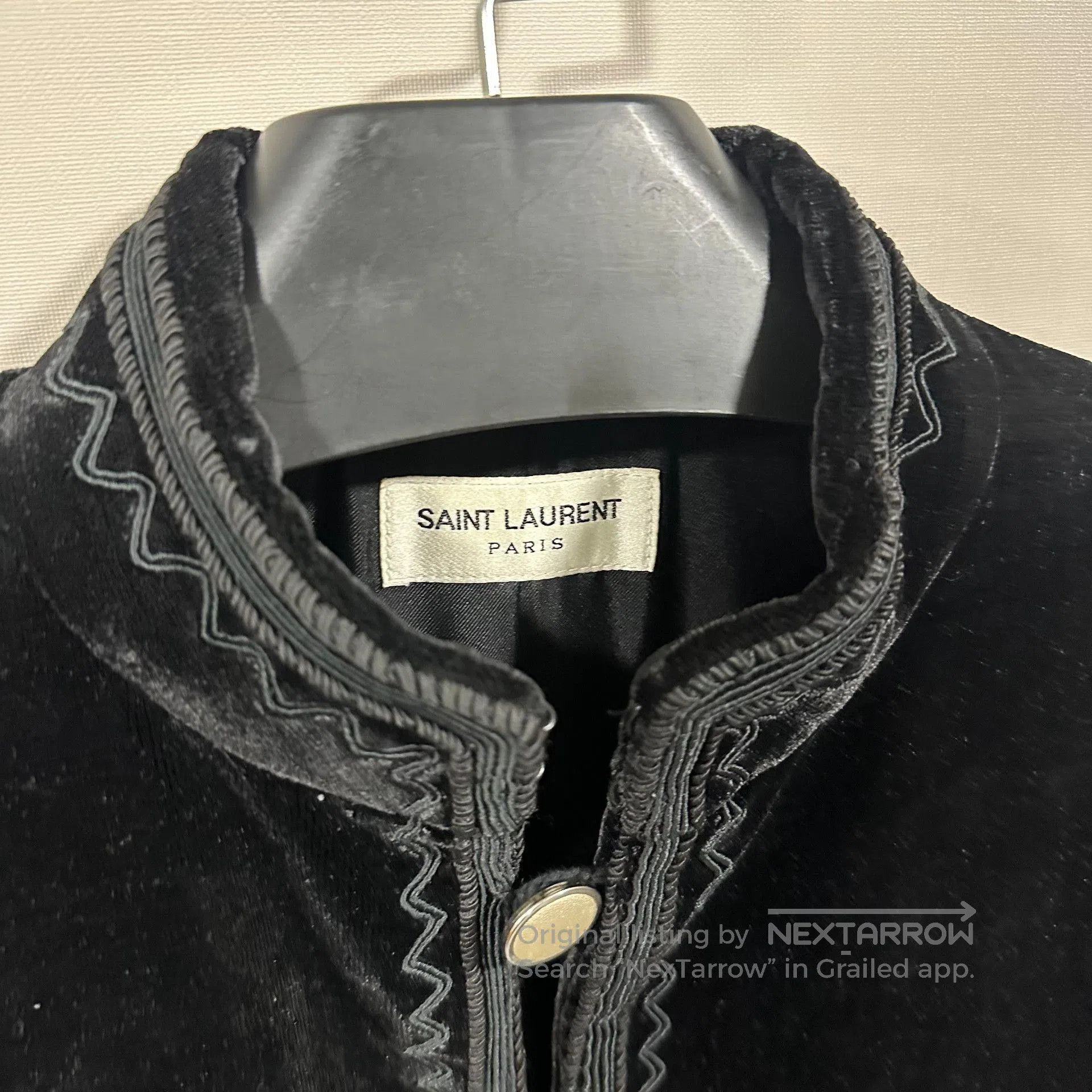 Saint Laurent Paris Saint Laurent Velvet Embroidered Jacket. Size US S / EU 44-46 / 1 - 3 Thumbnail