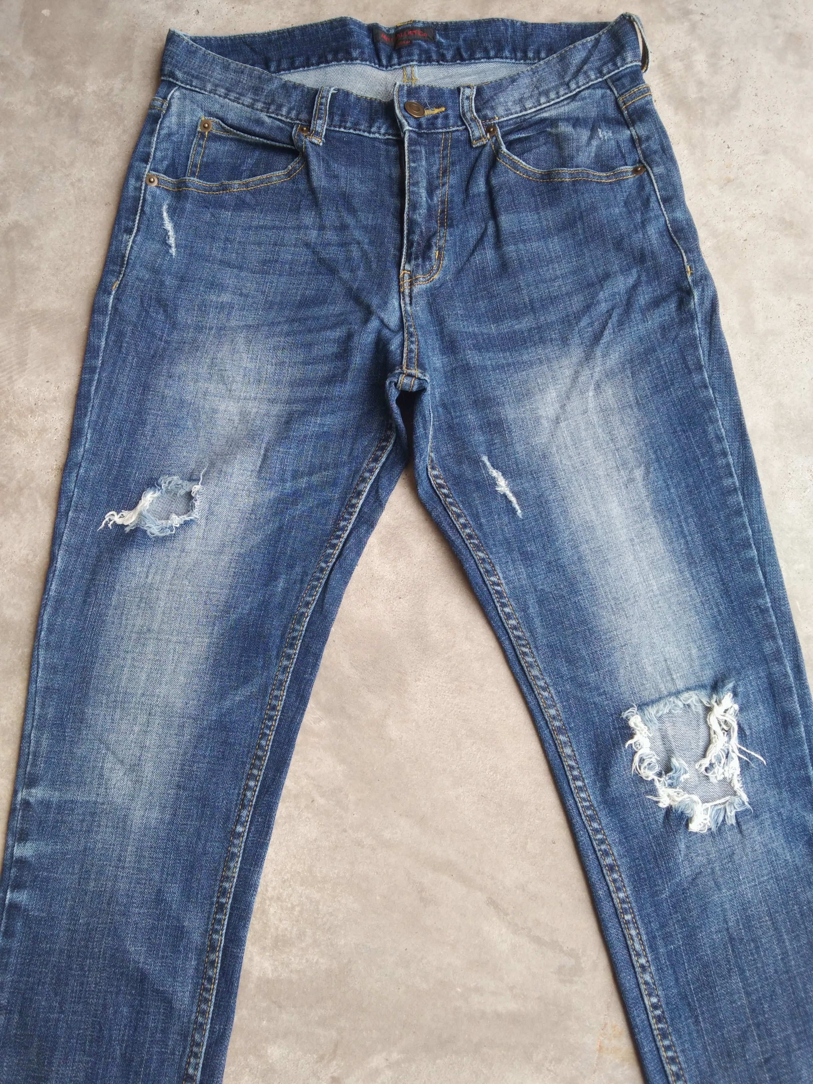 Japanese Brand Vintage Japanese Anti Ballistic Distressed Jeans 30x28 Size US 30 / EU 46 - 3 Thumbnail
