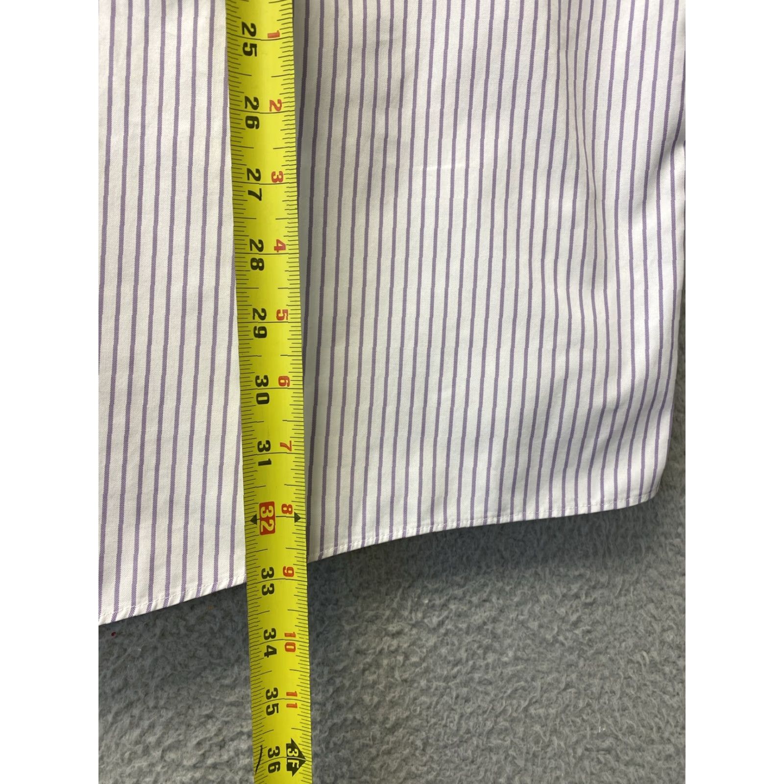 Roundtree & Yorke Roundtree & Yorke Shirt Mens Gold Label Long Sleeve Stripes 18.5 X 35 112-64 Size US XXL / EU 58 / 5 - 7 Thumbnail