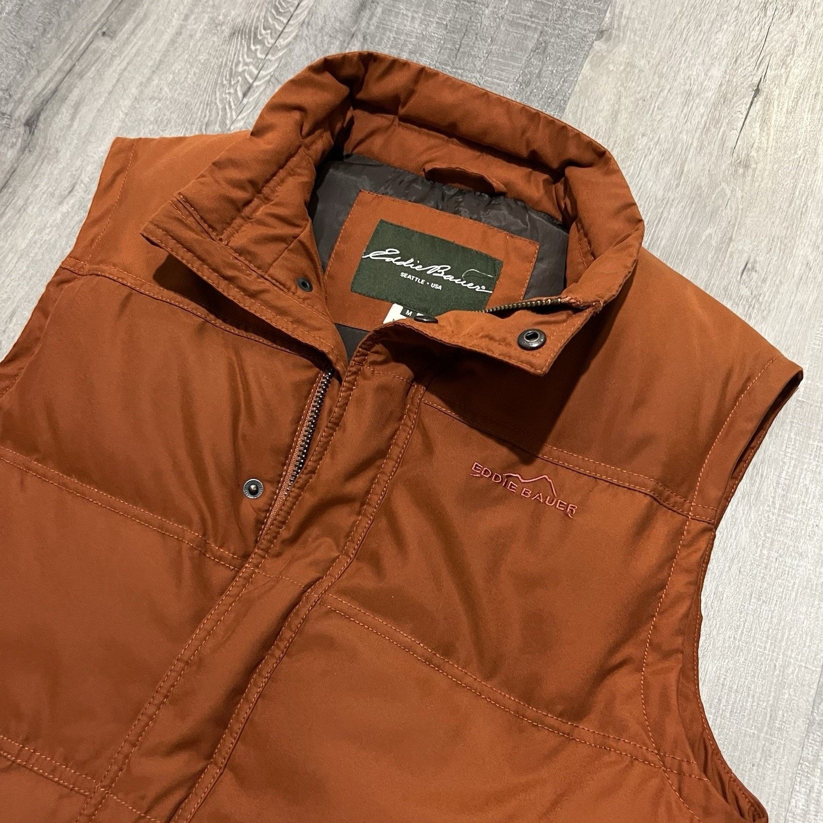 Eddie Bauer Eddie Bauer Stretch Down Puffer Vest 650 Down Orange Outdoor Size US M / EU 48-50 / 2 - 3 Thumbnail