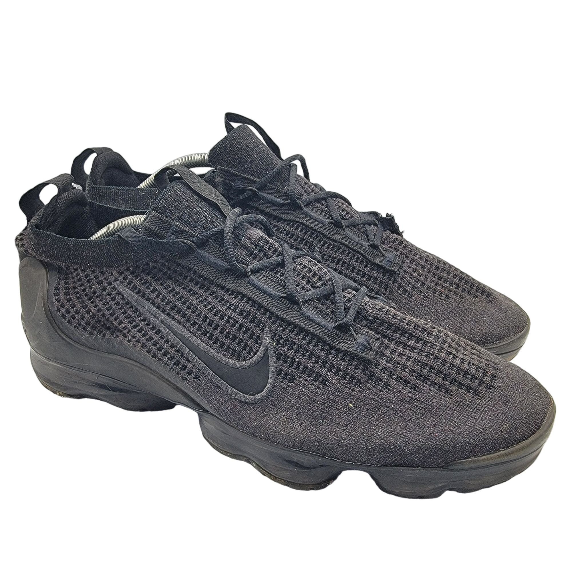 Nike Air Vapormax Mens Size 12 Flyknit 2021 Triple Black An 