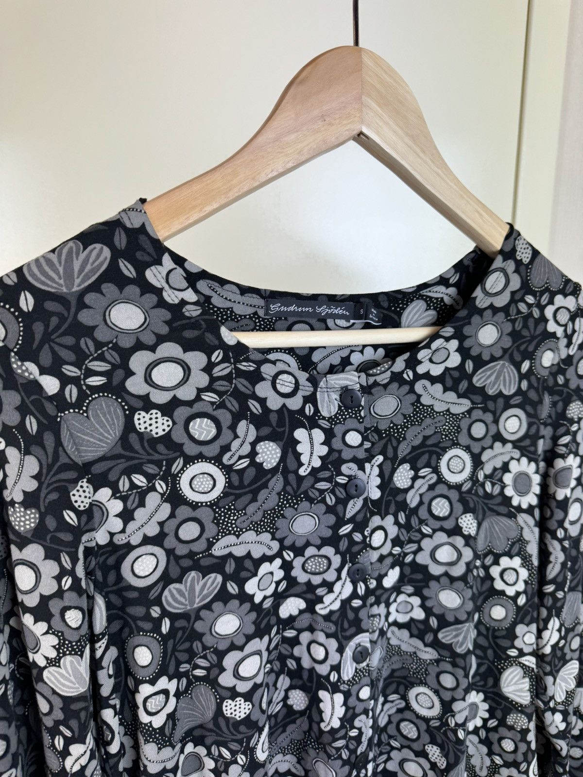 Gudrun Sjoden Gudrun sjoden floral modal dress tunic avant garde gothic S Size S / US 4 / IT 40 - 9 Thumbnail