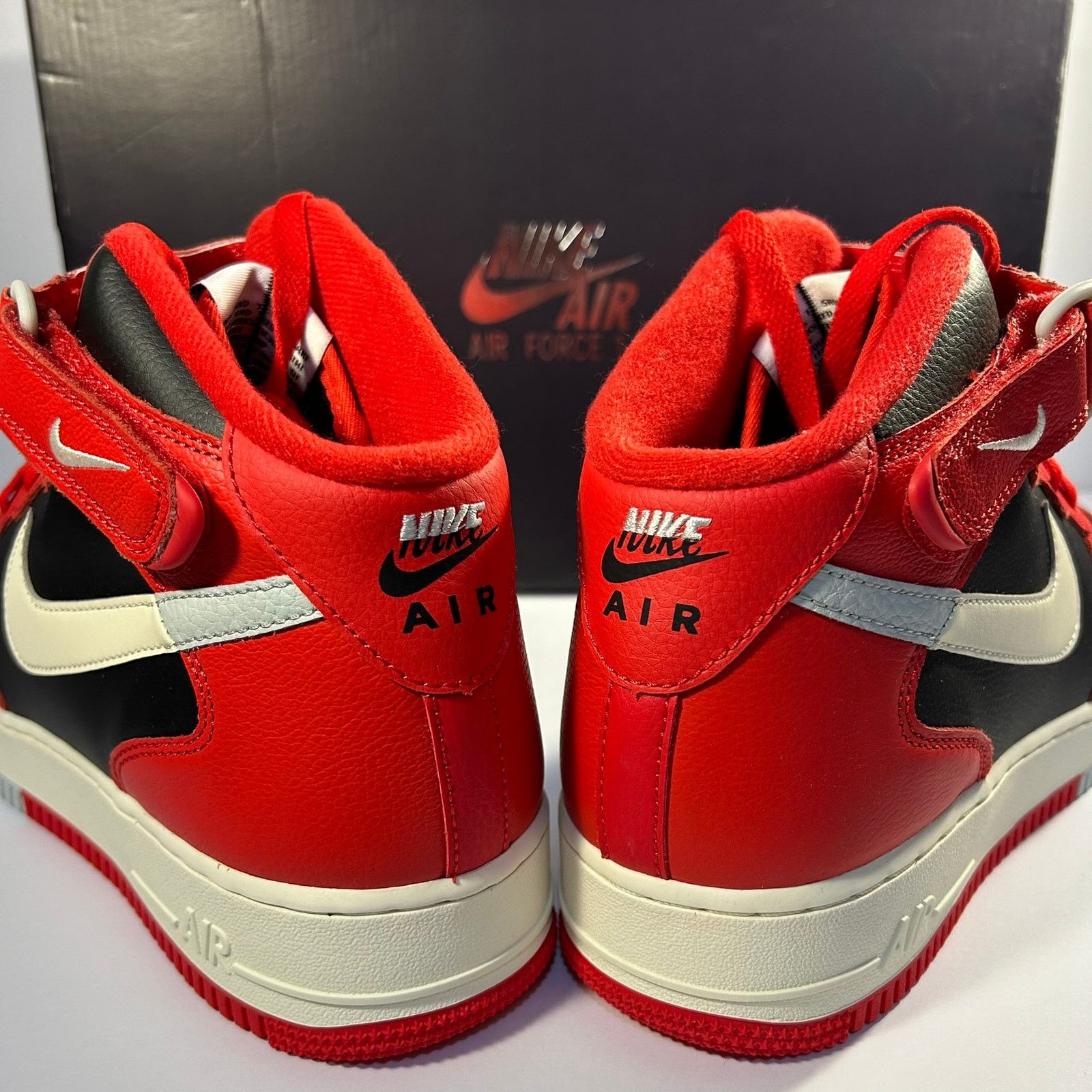 Nike Nike Air Force 1 Mid '07 LV8 University Red/Black Size 13 Size US 13 / EU 46 - 5 Thumbnail