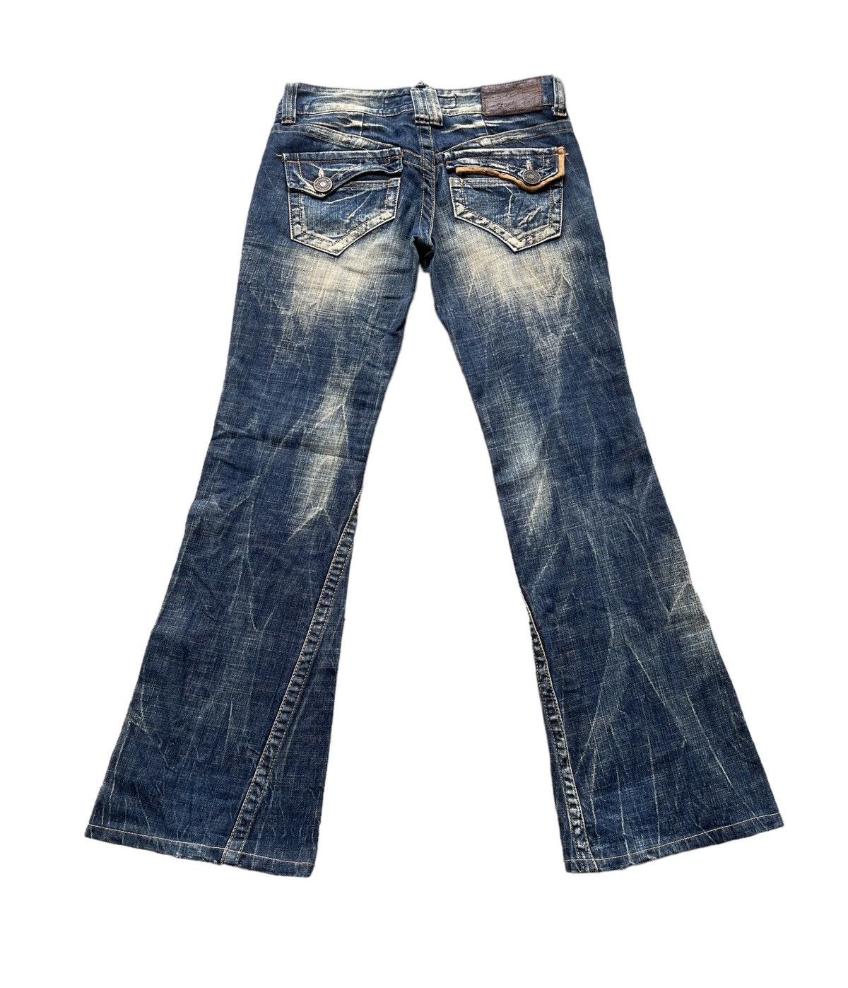 Lolita Jeans Flare Jeans yoshimori nara lolita distressed mud rusty Size US 30 / EU 46 - 4 Thumbnail