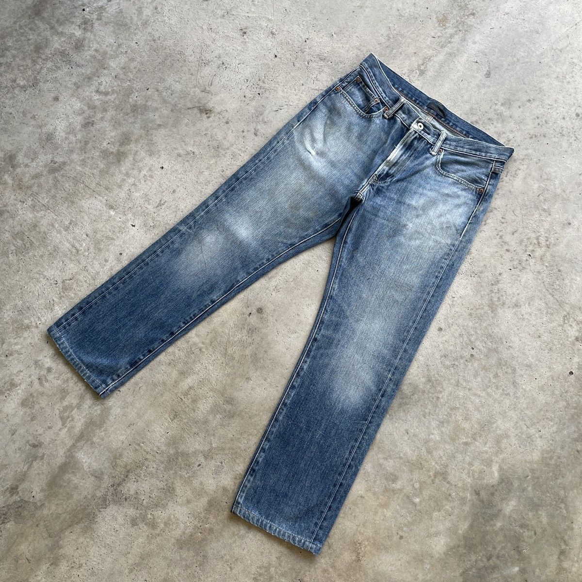 Japanese Brand Vintage Japanese Brand Faded Denim Jeans Pants W32x29 Size US 32 / EU 48 - 2 Thumbnail