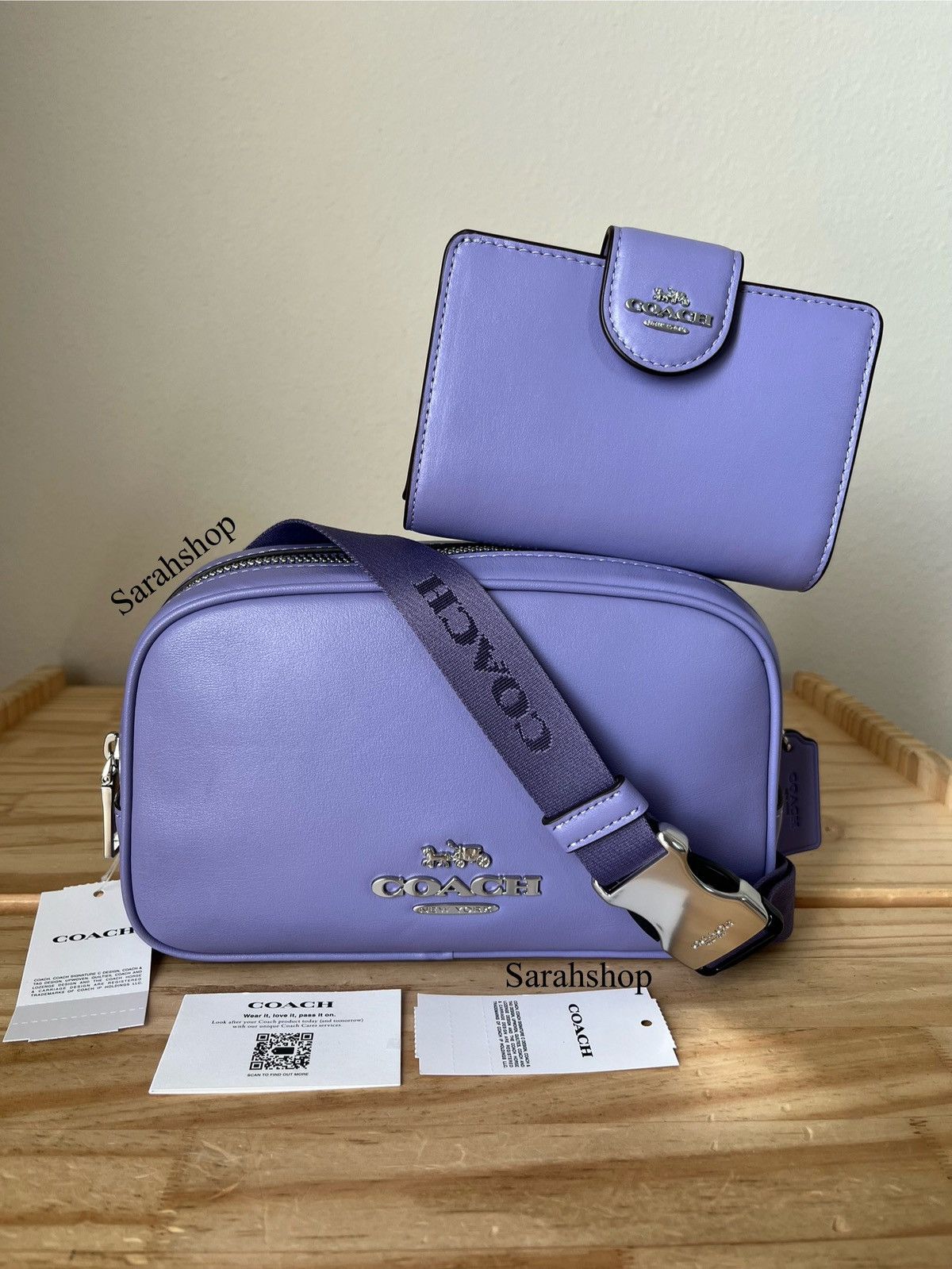 image of Coach Belt Bag Set in Purple, Women's