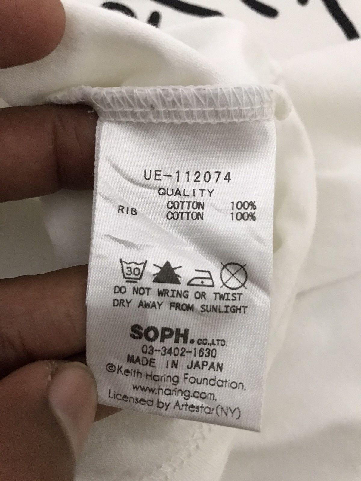 Japanese Brand Y2K Uniform Experiment x Keith Haring Fragment Graphic Tees Size US M / EU 48-50 / 2 - 9 Thumbnail