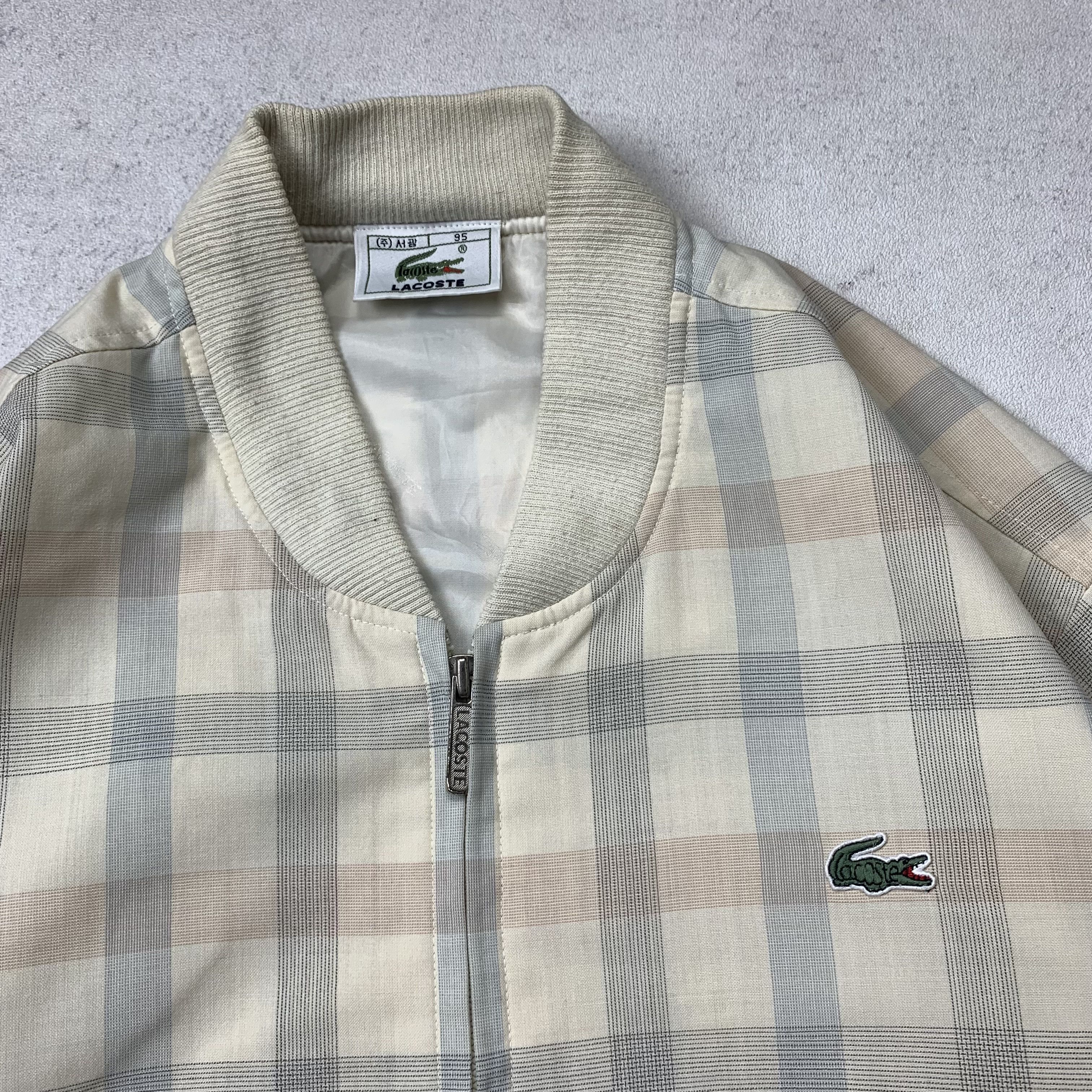 Lacoste Vintage Lacoste Bomber Plaid Jacket Size US M / EU 48-50 / 2 - 5 Thumbnail