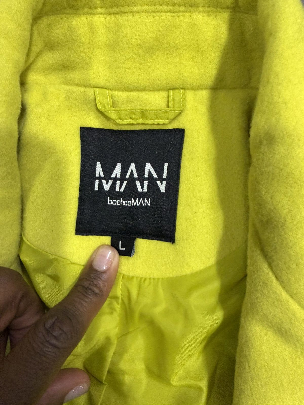 Boohoo BoohooMAN Lime Green Peacoat sz L Size US L / EU 52-54 / 3 - 2 Thumbnail
