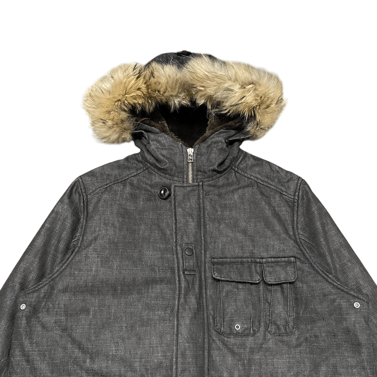 Takeo Kikuchi Vtg Takeo Kikuchi Coyote Fur Puffer Jacket Ifsixwasnine lgb Size US M / EU 48-50 / 2 - 2 Thumbnail