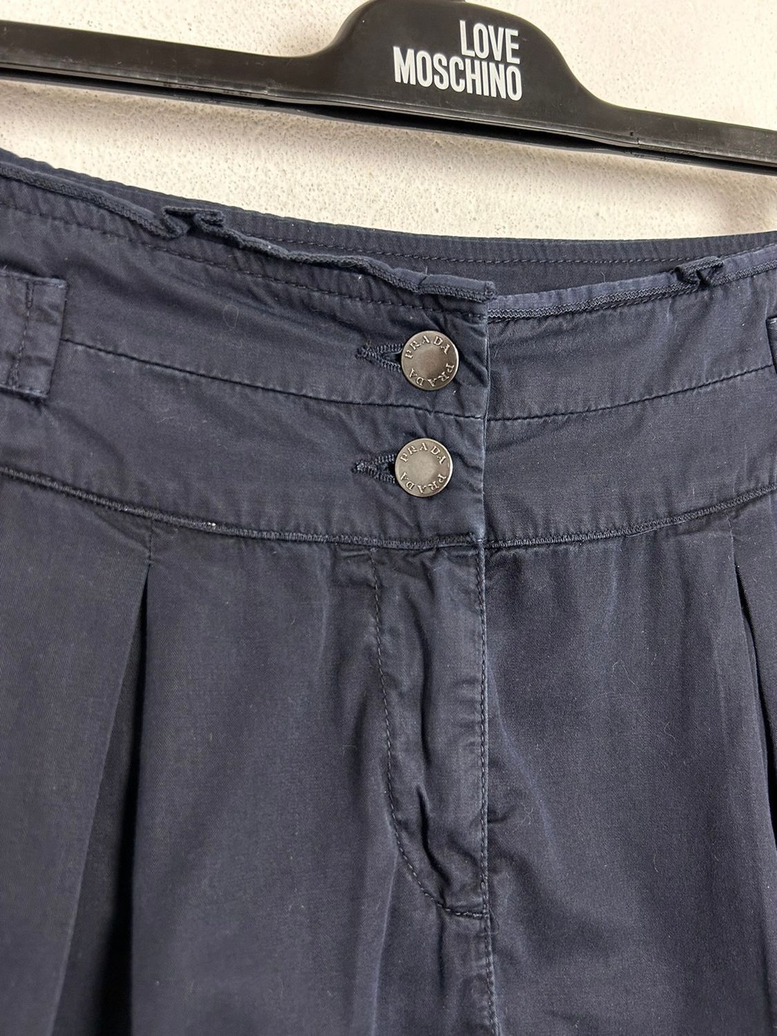 Prada 00s Vintage Prada 2006 Red Tag Mini Skirt In Blue Size 26" / US 2 / IT 38 - 3 Thumbnail