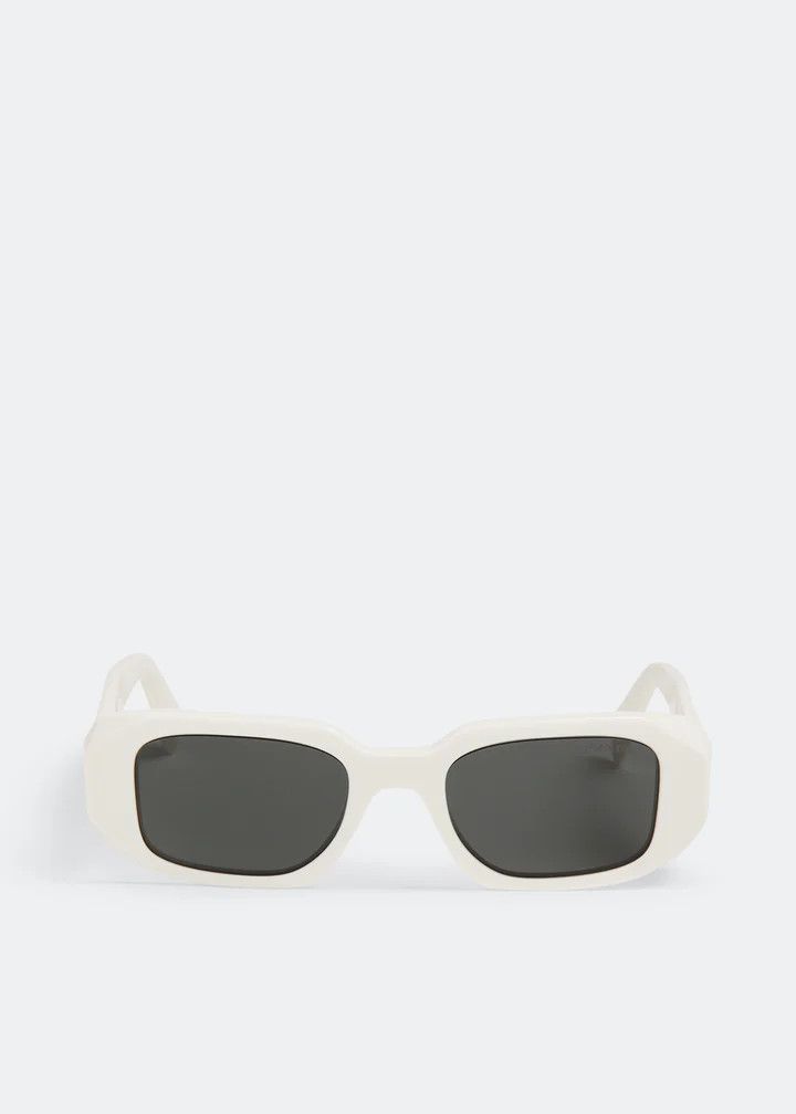 Prada Prada Acetate Symbole Sunglasses SPR 17W White Size ONE SIZE - 2 Thumbnail