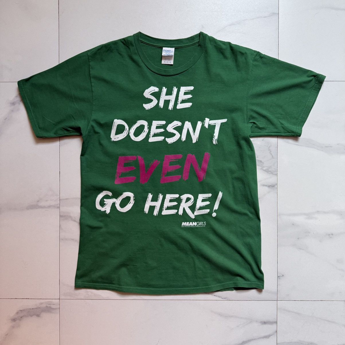 Port & Company Mean Girls She Doesn’t Even Go Here! Tee Size US M / EU 48-50 / 2 - 2 Thumbnail