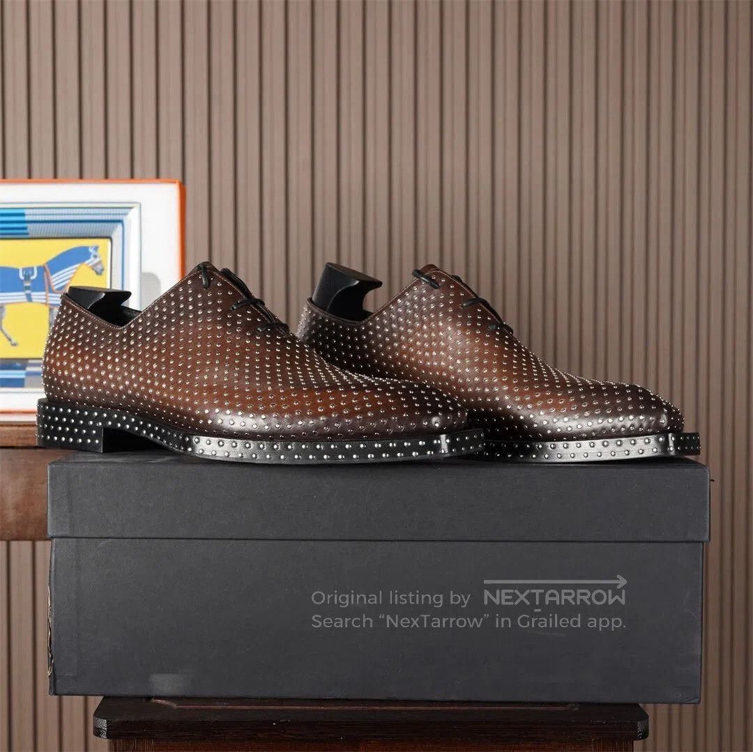 Berluti Berluti Studded Wholecut Oxford Shoes. Size US 7 / EU 40 - 1 Thumbnail