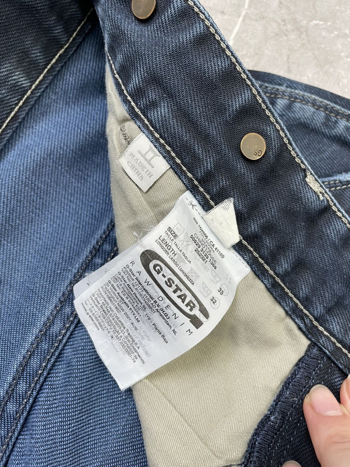 G-Star G star raw wide leg baggy double knee jeans pants y2k Size US 33 - 8 Thumbnail