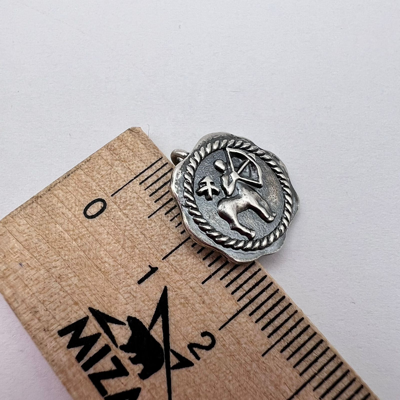Sterling Silver Vintage Soviet Archer Pendant 925 Sterling Silver 2.7g Size ONE SIZE - 6 Thumbnail