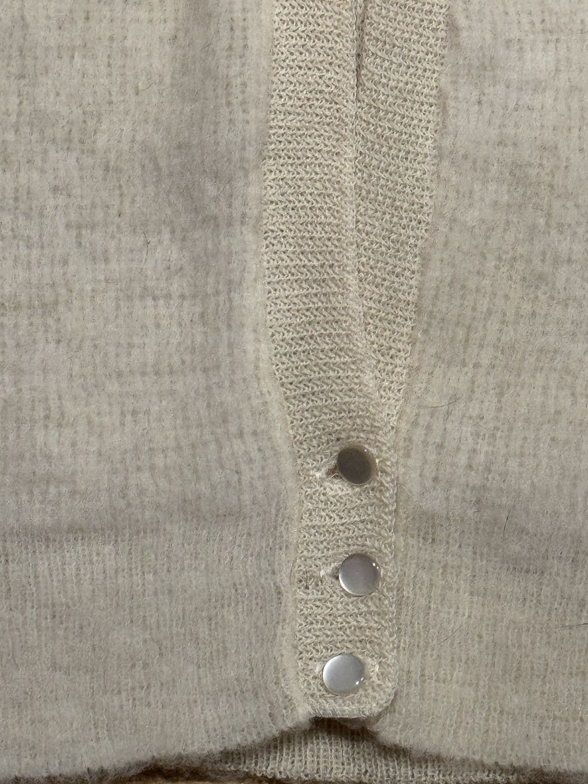 Vintage Cream Wool/Mohair Vest Size S / US 4 / IT 40 - 2 Thumbnail