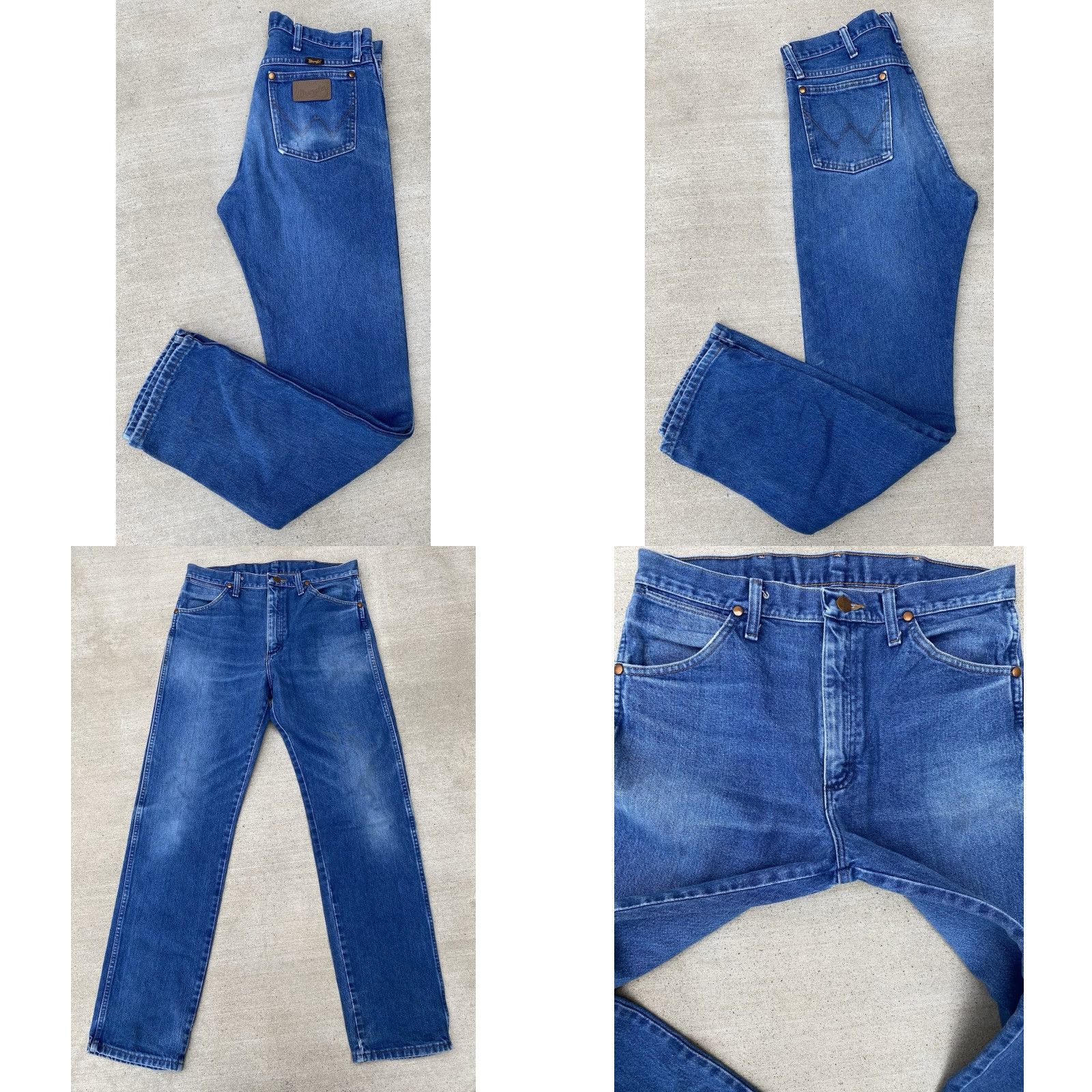 Wrangler Wrangler Jeans 13MWZ Cotton Size 32 x 34 Inseam 33 Blue Cowboy 5-Pocket Denim Wrangler Men Regular Vintage Style See Pics Size US 32 / EU 48 - 9 Thumbnail