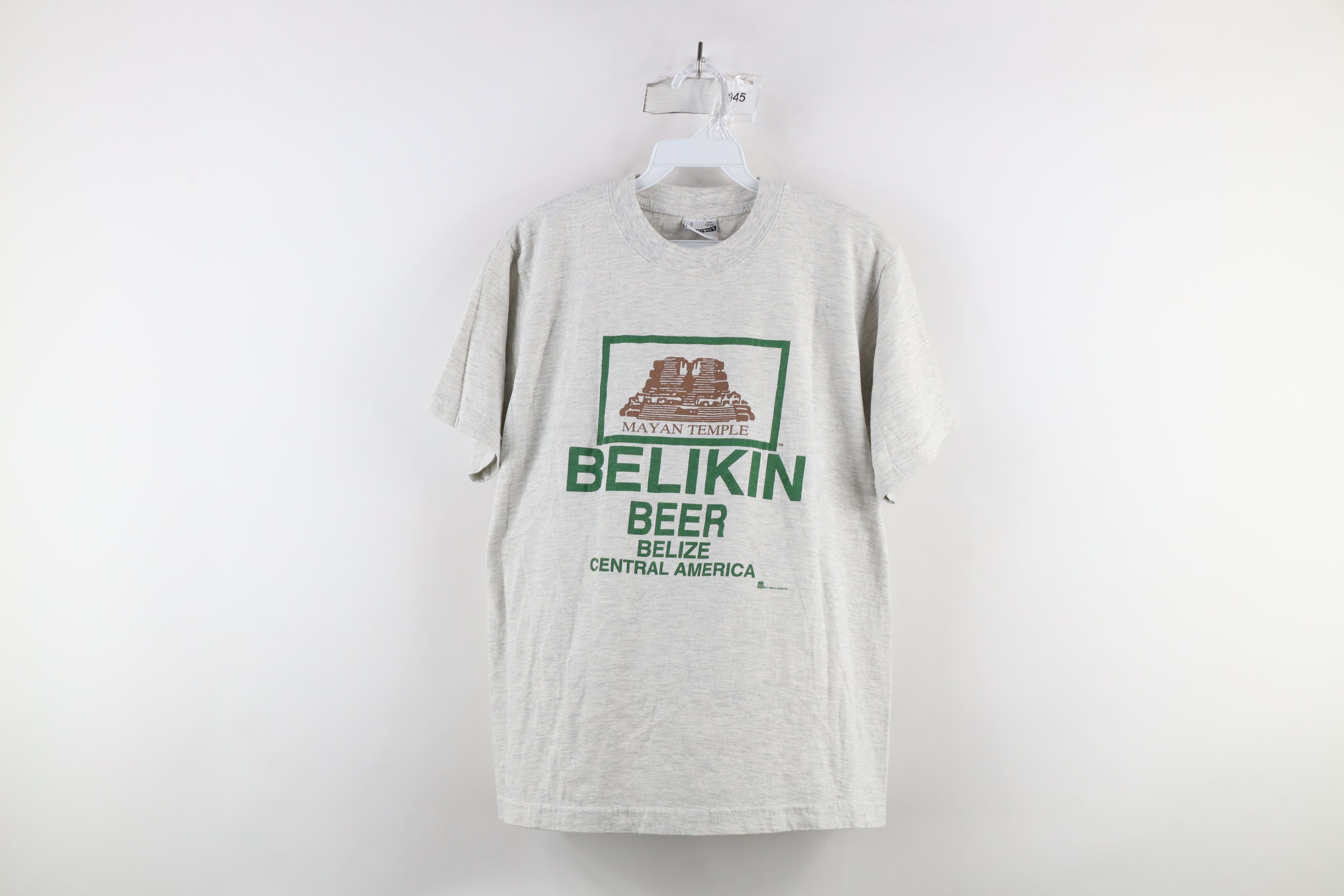 Vintage Vintage 90s Spell Out Belikin Beer Belize T-Shirt Gray Size US S / EU 44-46 / 1 - 1 Thumbnail