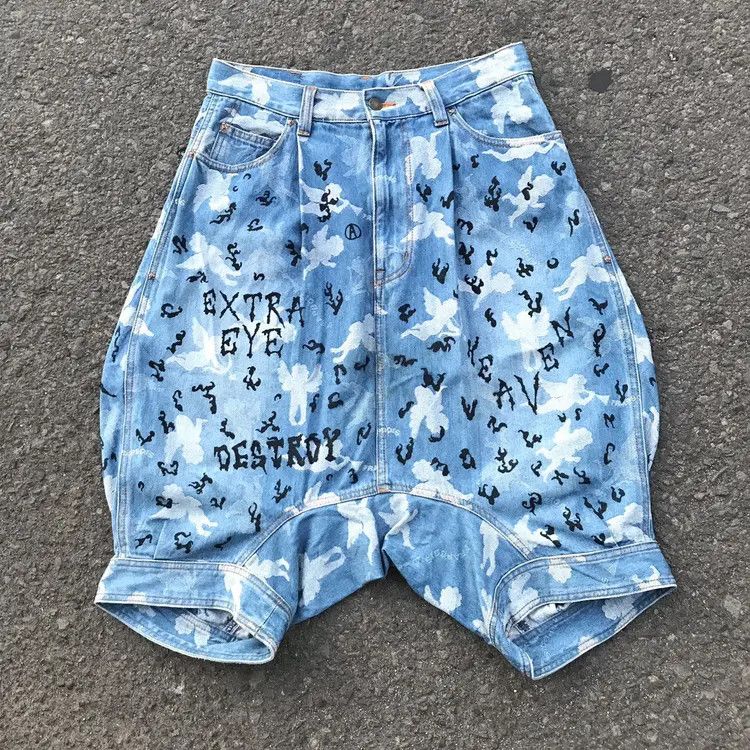 Issey Miyake Frapbois Issey Miyake Crop Cupid Angel Sarouel Pants Size US 30 / EU 46 - 14 Thumbnail
