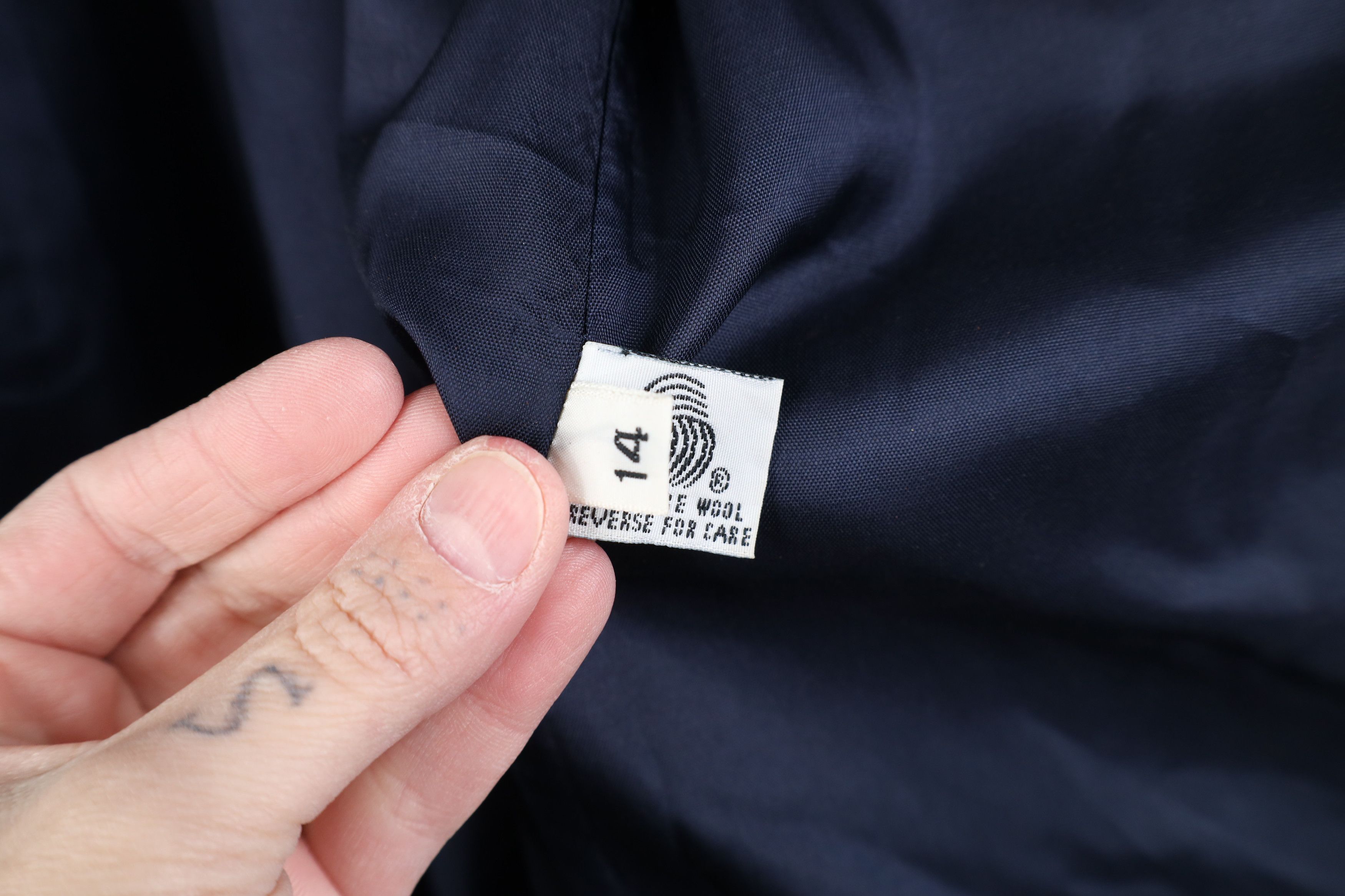Vintage Vintage 90s Streetwear Wool Double Breasted Coat Jacket Blue Size XL / US 12-14 / IT 48-50 - 11 Thumbnail