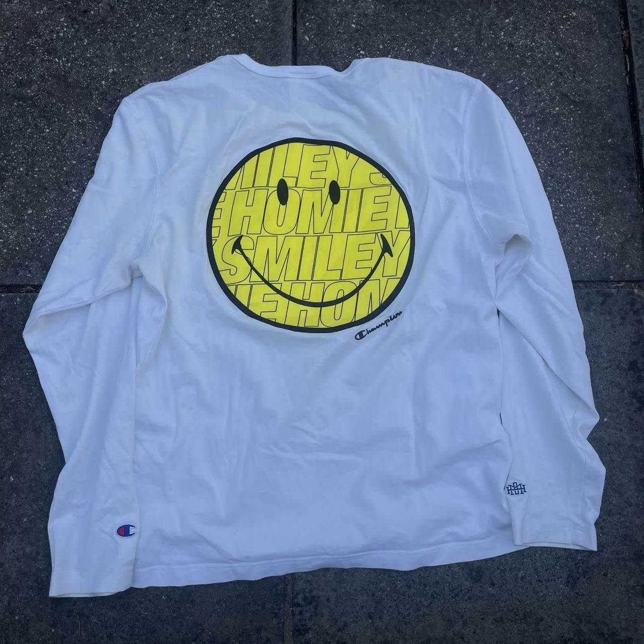 Champion Homie x champion smiley face longsleeve M Size US M / EU 48-50 / 2 - 1 Thumbnail