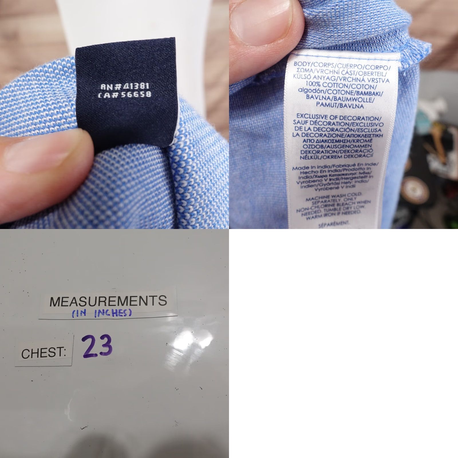Chaps Chaps Polo Shirt Mens Large Short Sleeve Cotton Blue Classic Fit Stretch Casual Size US L / EU 52-54 / 3 - 8 Thumbnail