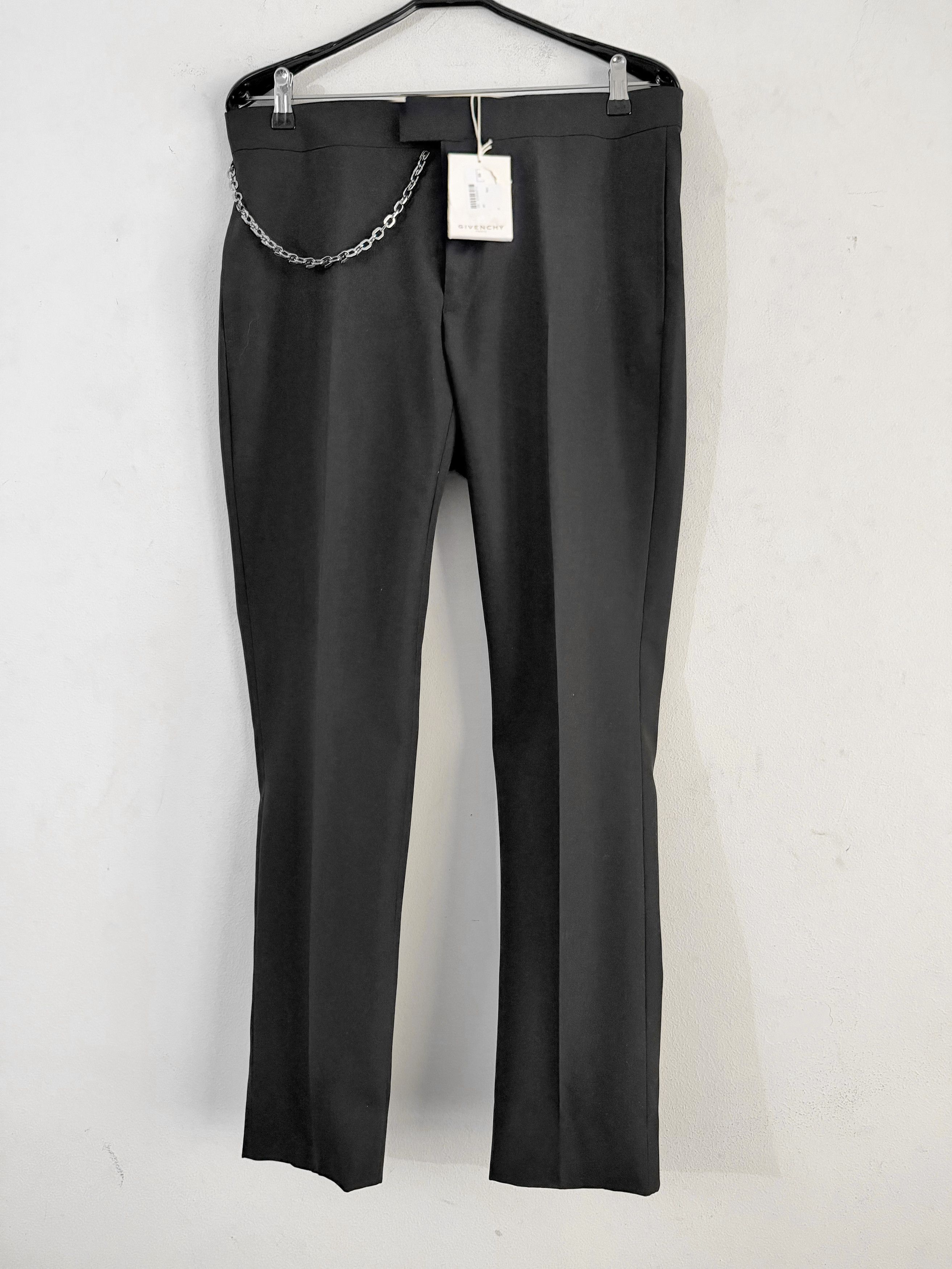 Givenchy Debut 4G Chain Detail Tailored Trousers Size US 34 / EU 50 - 1 Thumbnail