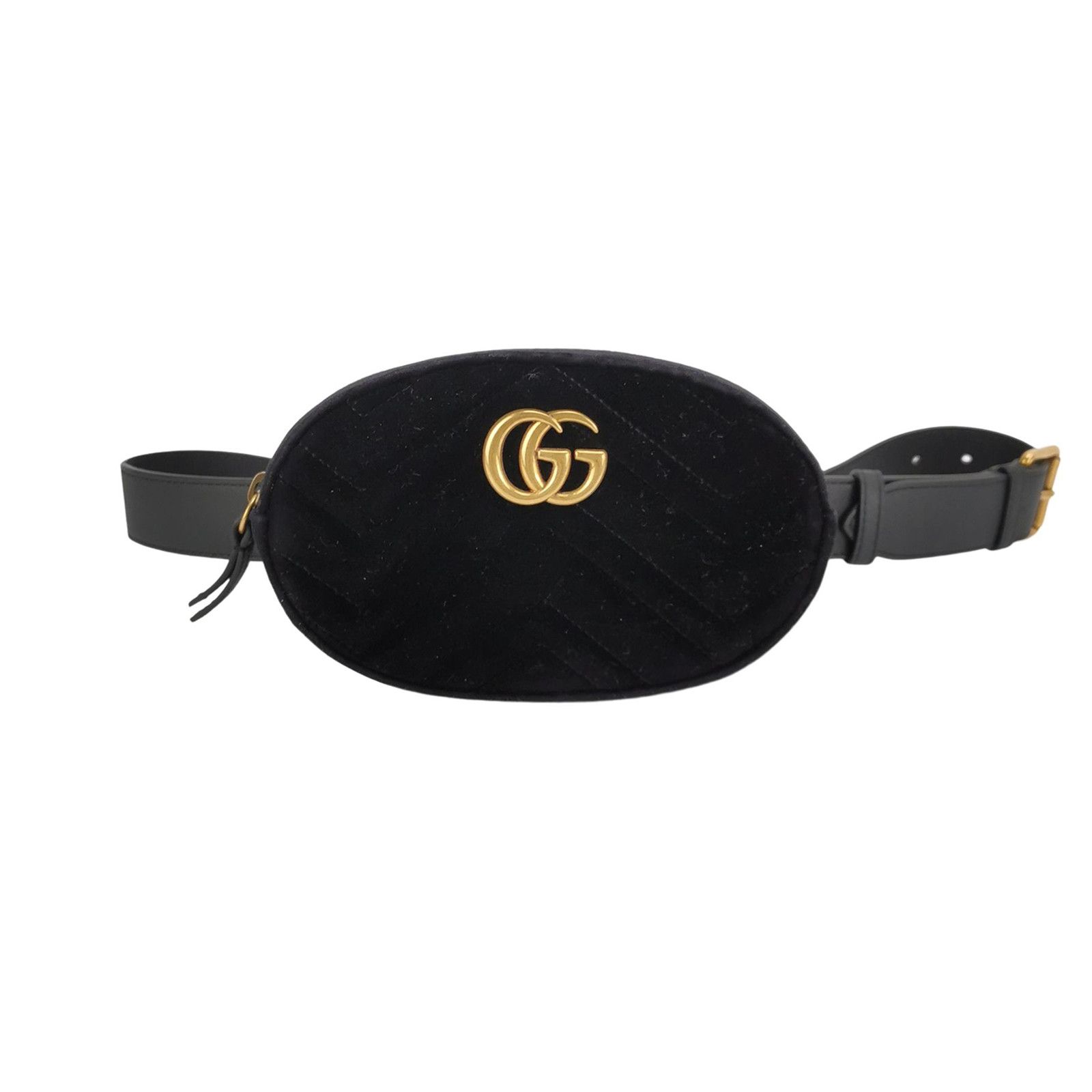 Gucci Gucci GG Marmont Velvet Belt Bag Size ONE SIZE Size ONE SIZE - 1 Thumbnail