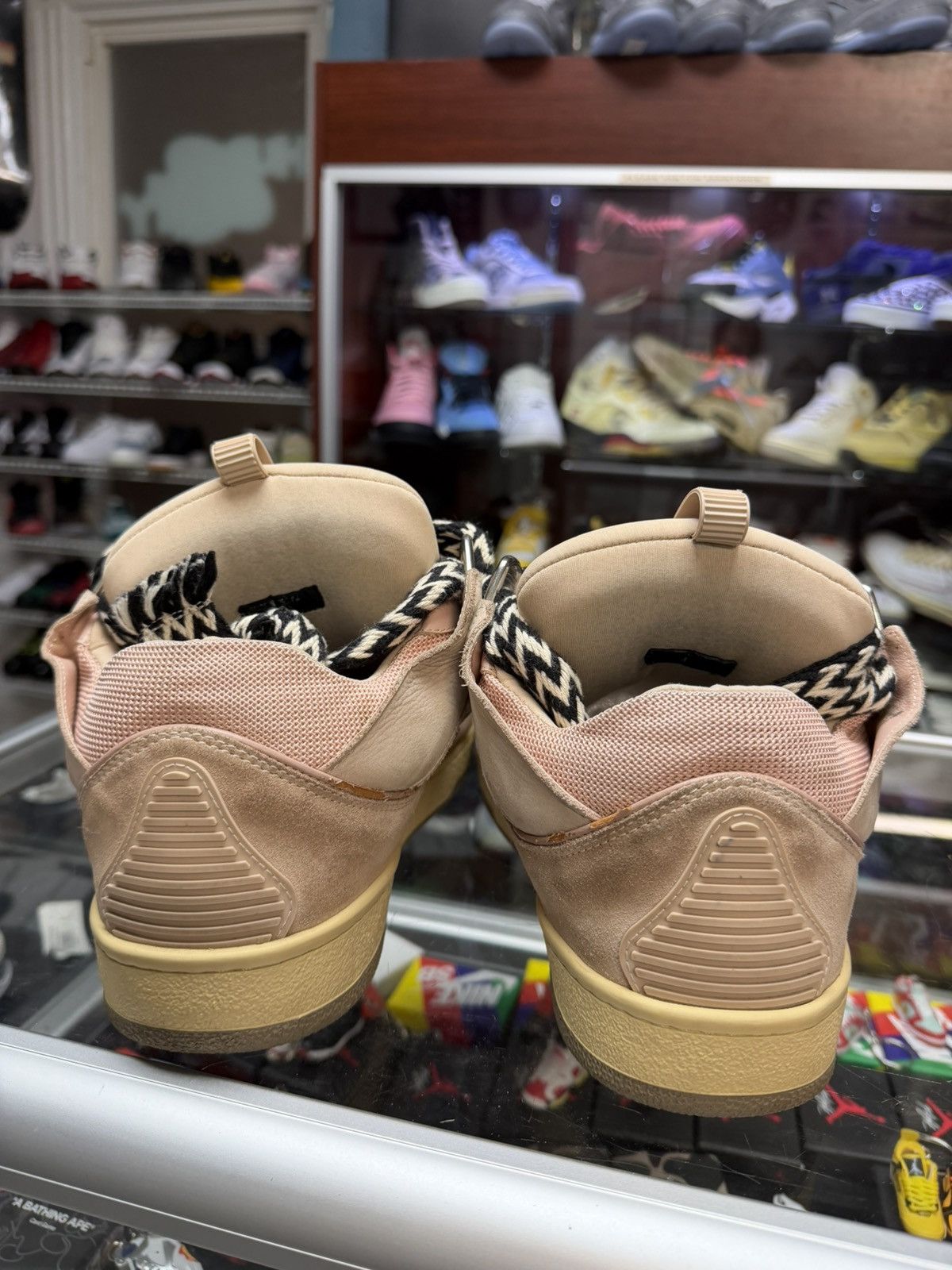 Lanvin Lanvin Curb Sneakers (Beige) Size US 10 / EU 43 - 4 Thumbnail