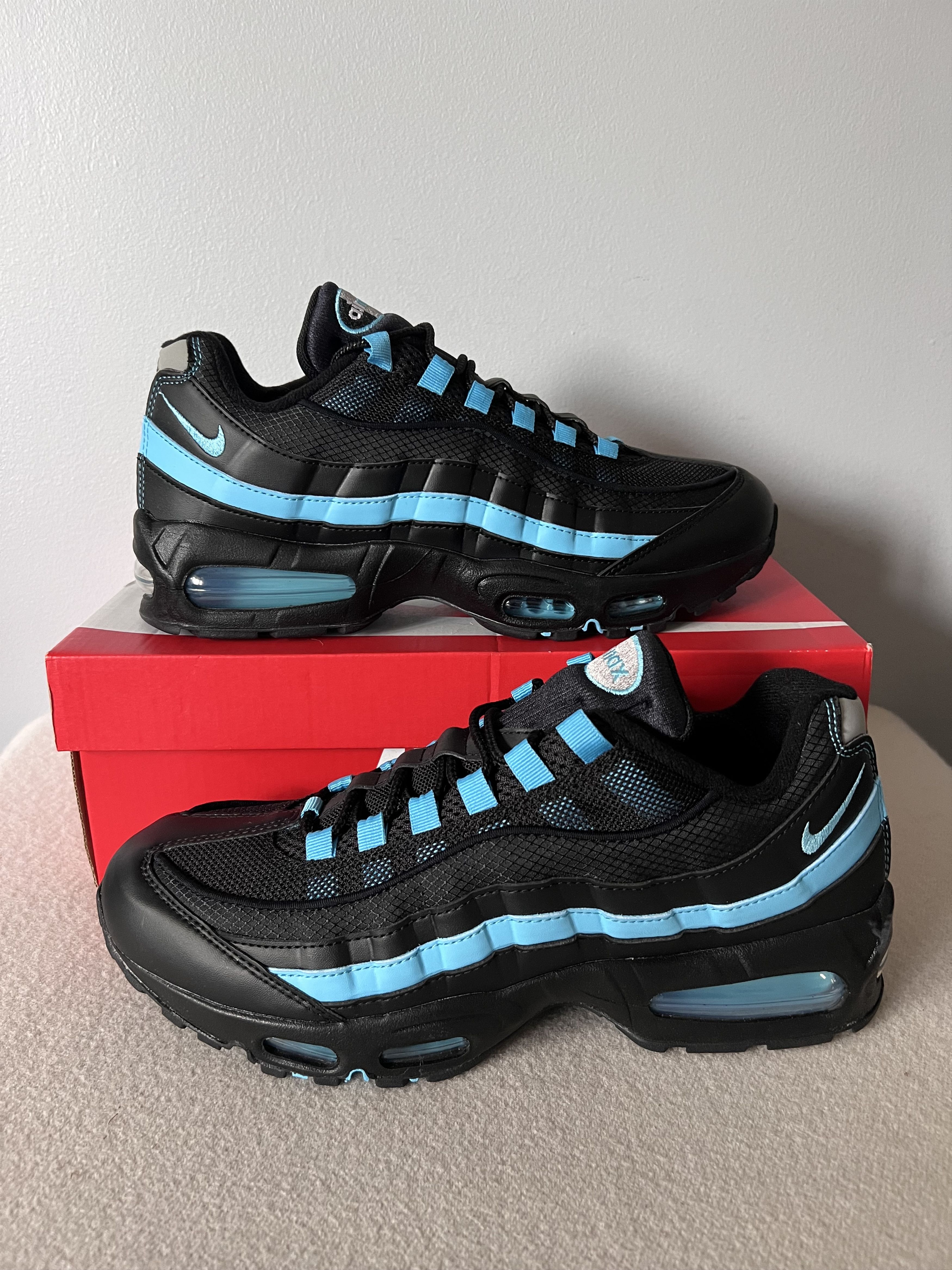 Nike Nike Air Max 95 OG Big Bubble in Black Baltic Blue Size US 9.5 / EU 42-43 - 2 Thumbnail