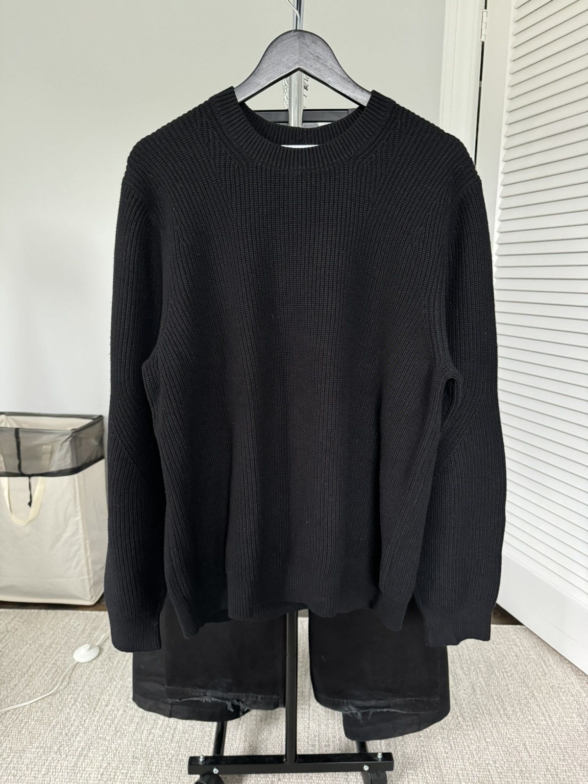 image of Helmut Lang Fisherman Sweater in Black, Men's (Size XL)