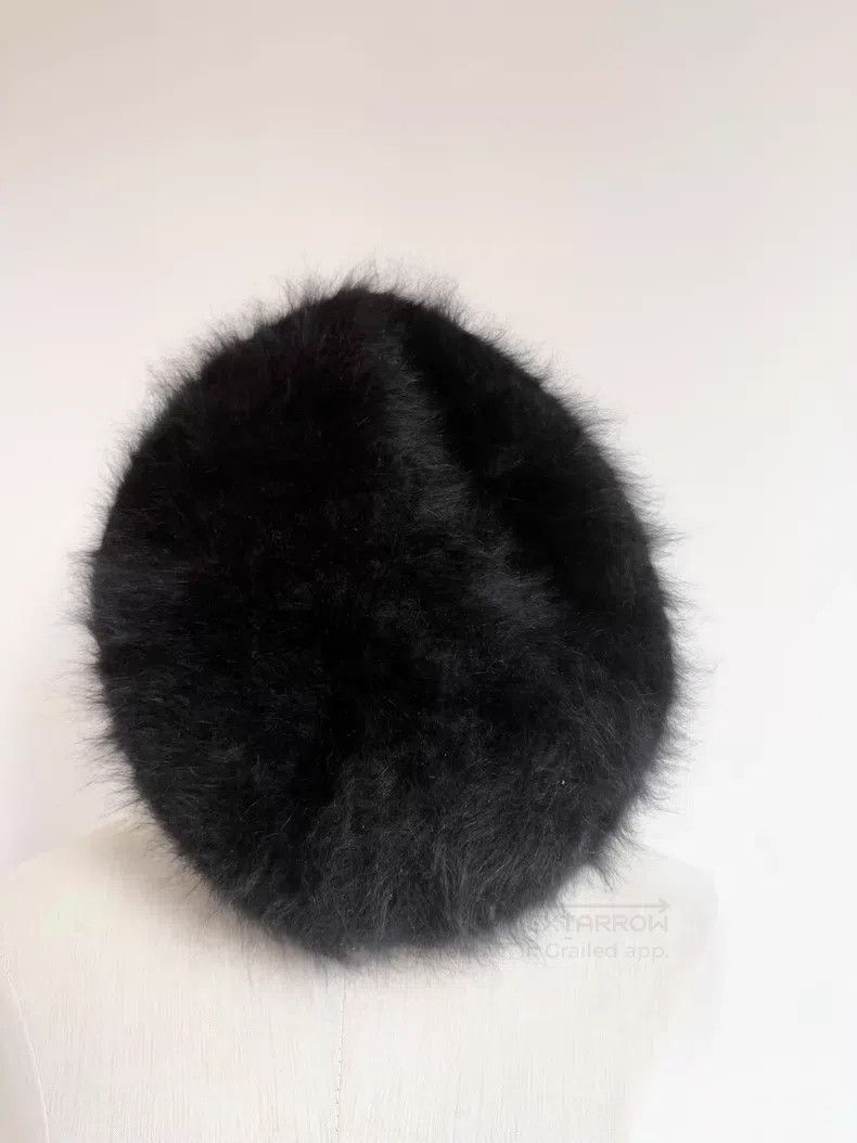 Vivienne Westwood Vivienne Westwood Black fluffy long-haired Saturn embroide Size ONE SIZE - 3 Thumbnail