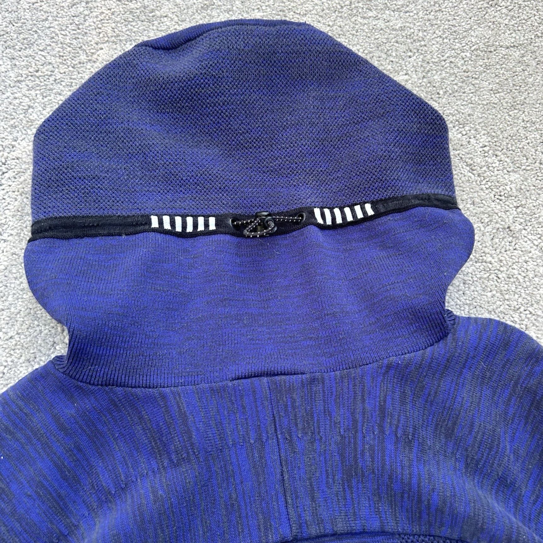 Nike NIKE TECH JACKET HOODIE ADULT L KNIT WINDRUNNER NAVY BLUE BLACK 728685-451 Size US L / EU 52-54 / 3 - 6 Thumbnail