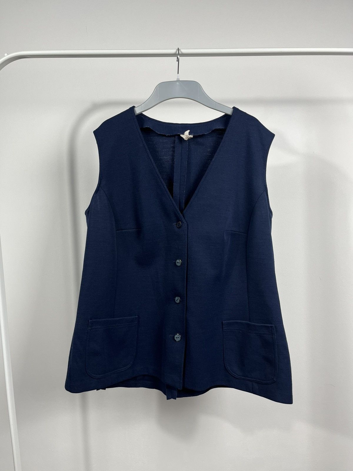 Vintage 70s 80s FINAL Swiss Made Navy Vest Vintage 70% Dacron size50 Size US M / EU 48-50 / 2 - 1 Thumbnail